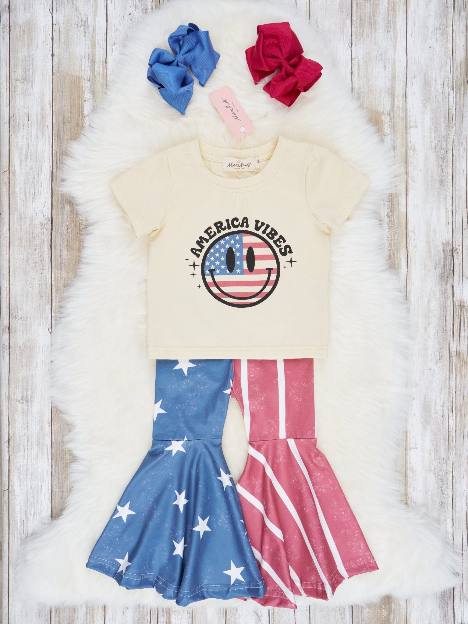 "America Vibes" Bell Bottom Outfit - Marie Nicole Clothing
