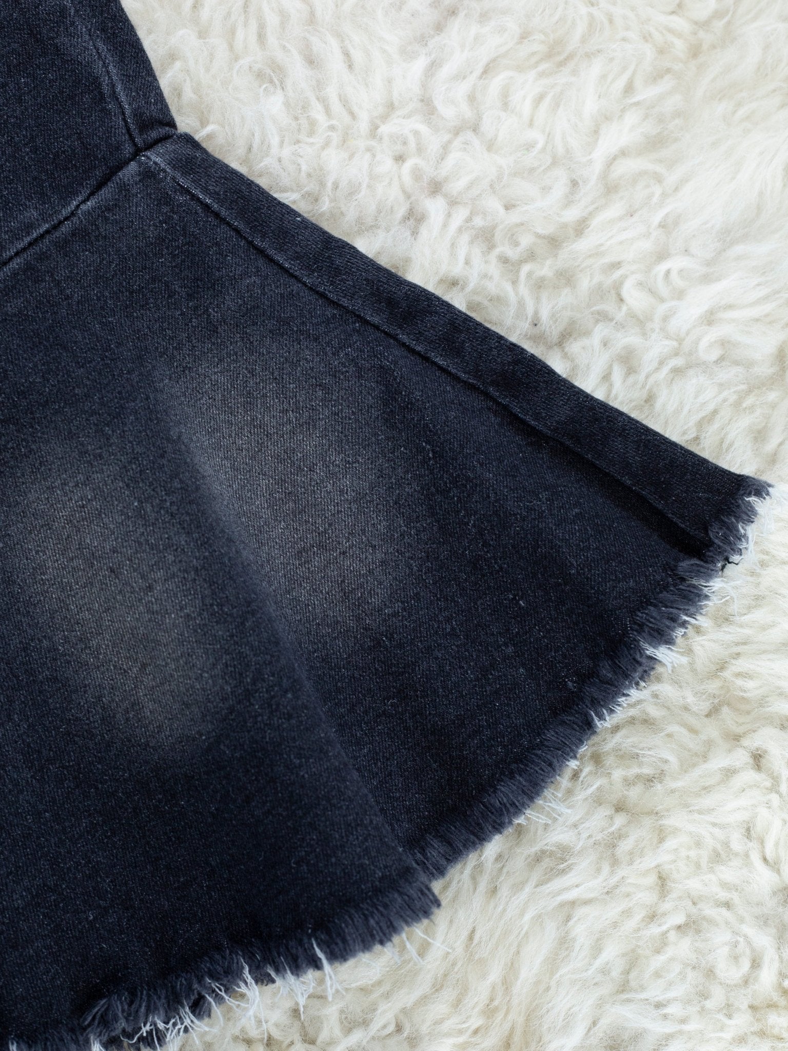 Black Denim Bell Bottoms - Marie Nicole Clothing