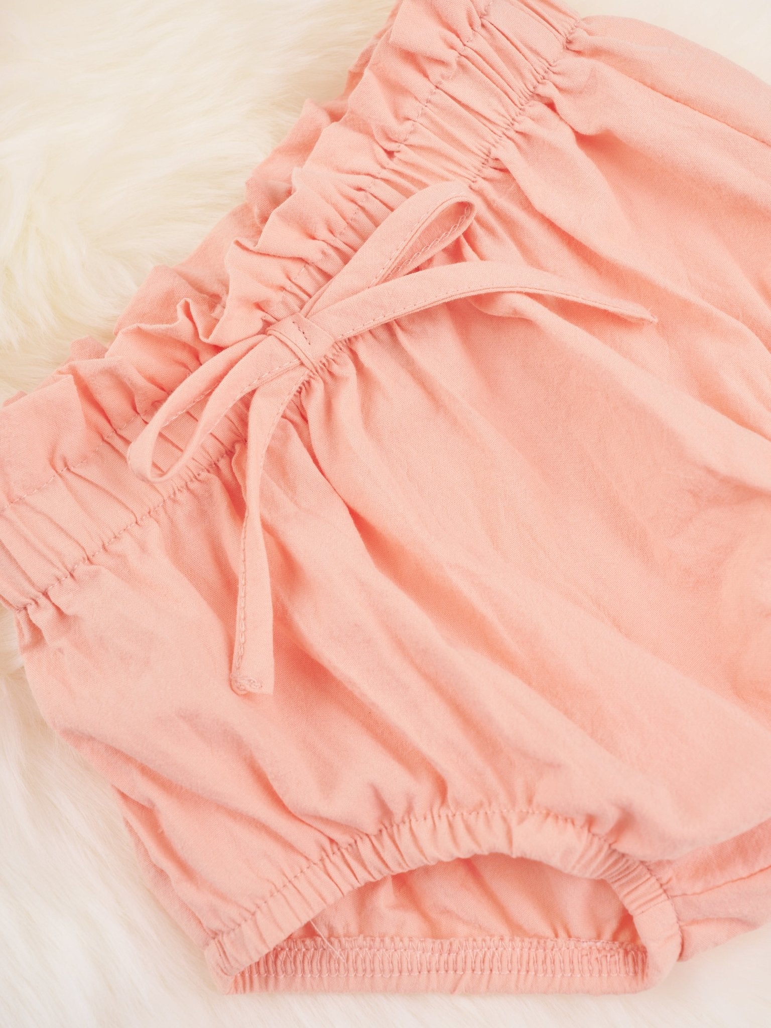 Peach Top & Bloomers Outfit - Marie Nicole Clothing