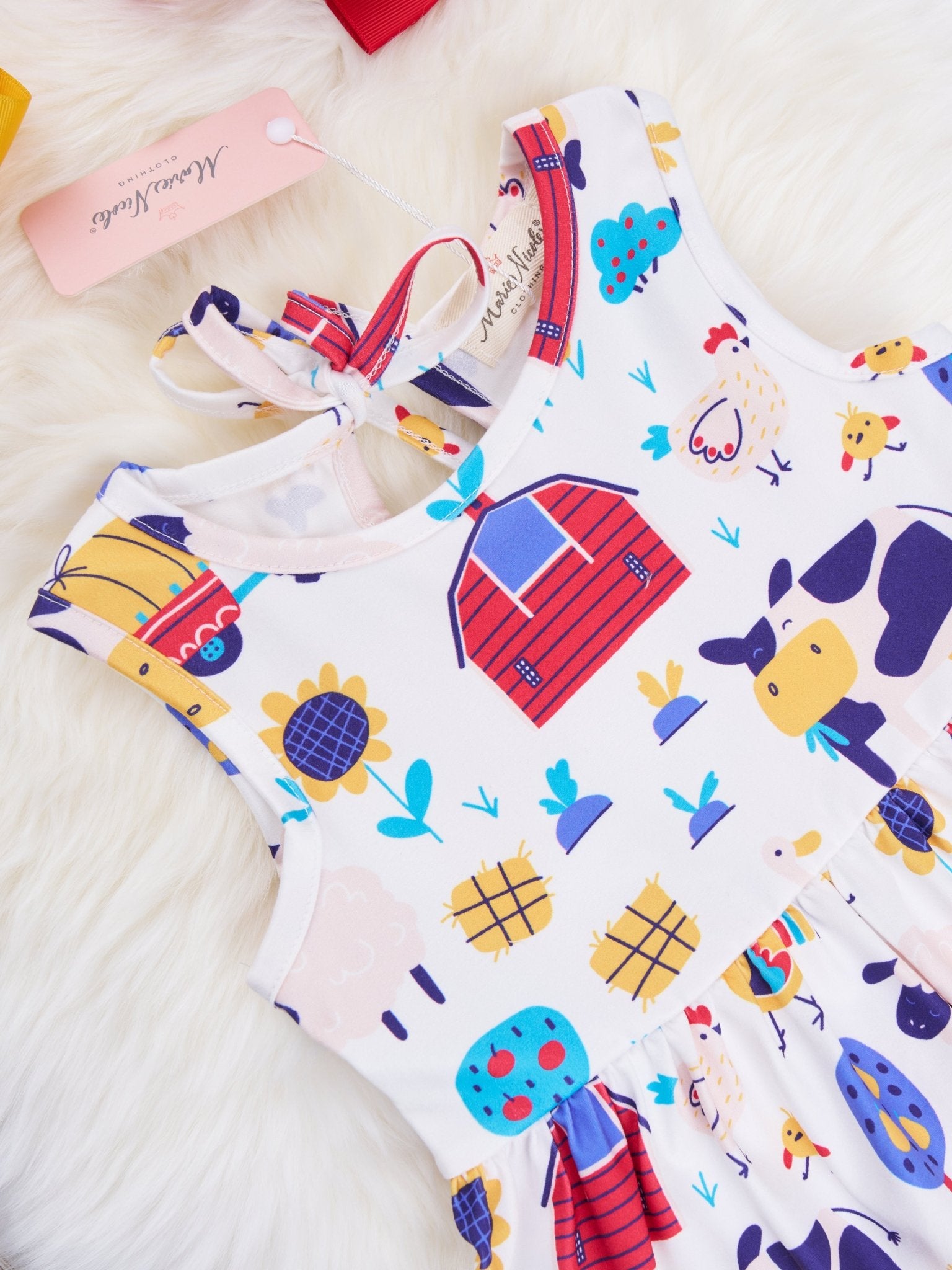 Barn Buddies Ruffle Dress - Marie Nicole Clothing