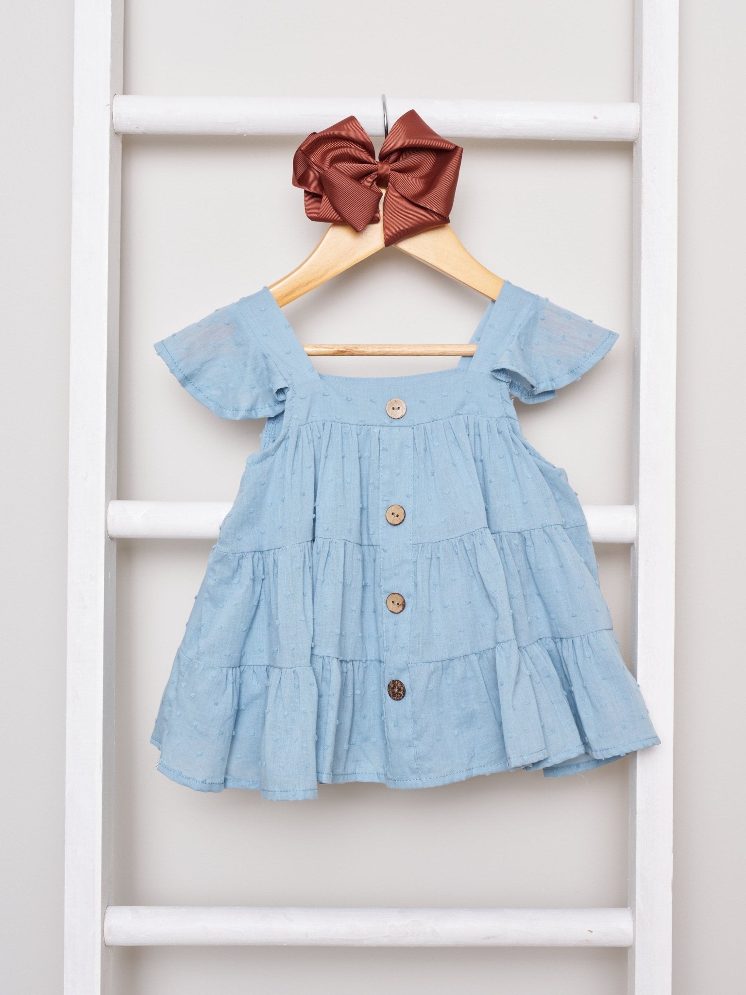Mom & Me Tiered Swiss Dot Tunic - Marie Nicole Clothing