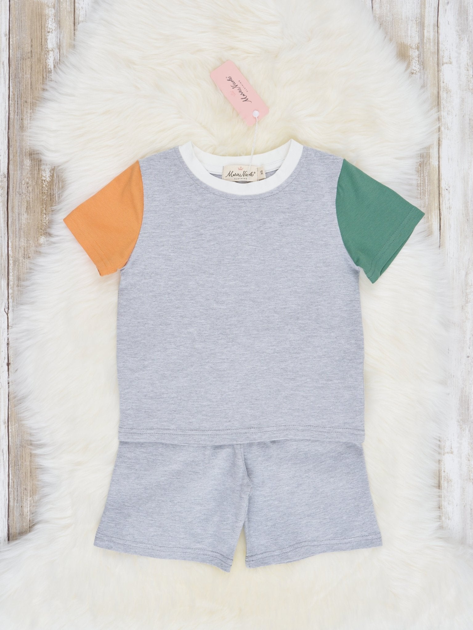 Grey Raglan Outfit - Marie Nicole Clothing