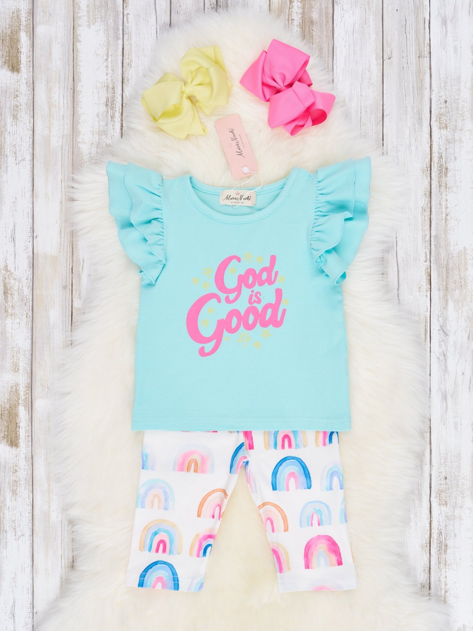 "God Is Good" Capri Outfit - Marie Nicole Clothing