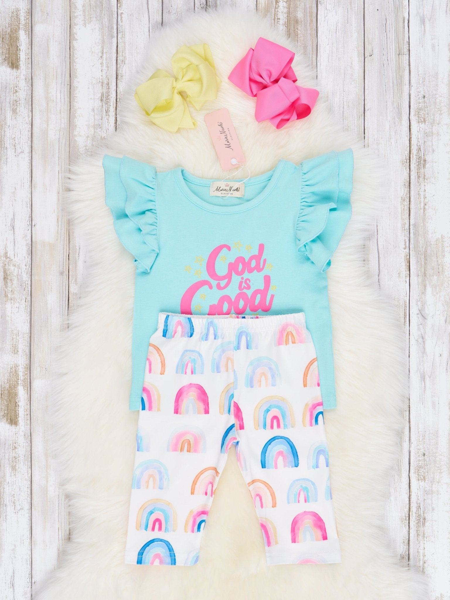 "God Is Good" Capri Outfit - Marie Nicole Clothing