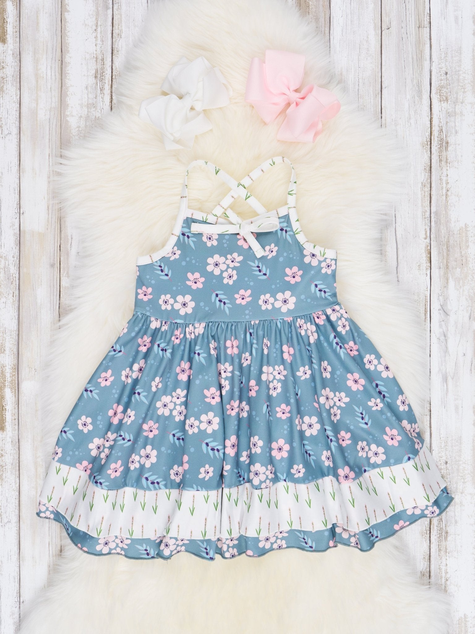 Floral Tank Tie Dress - Marie Nicole Clothing