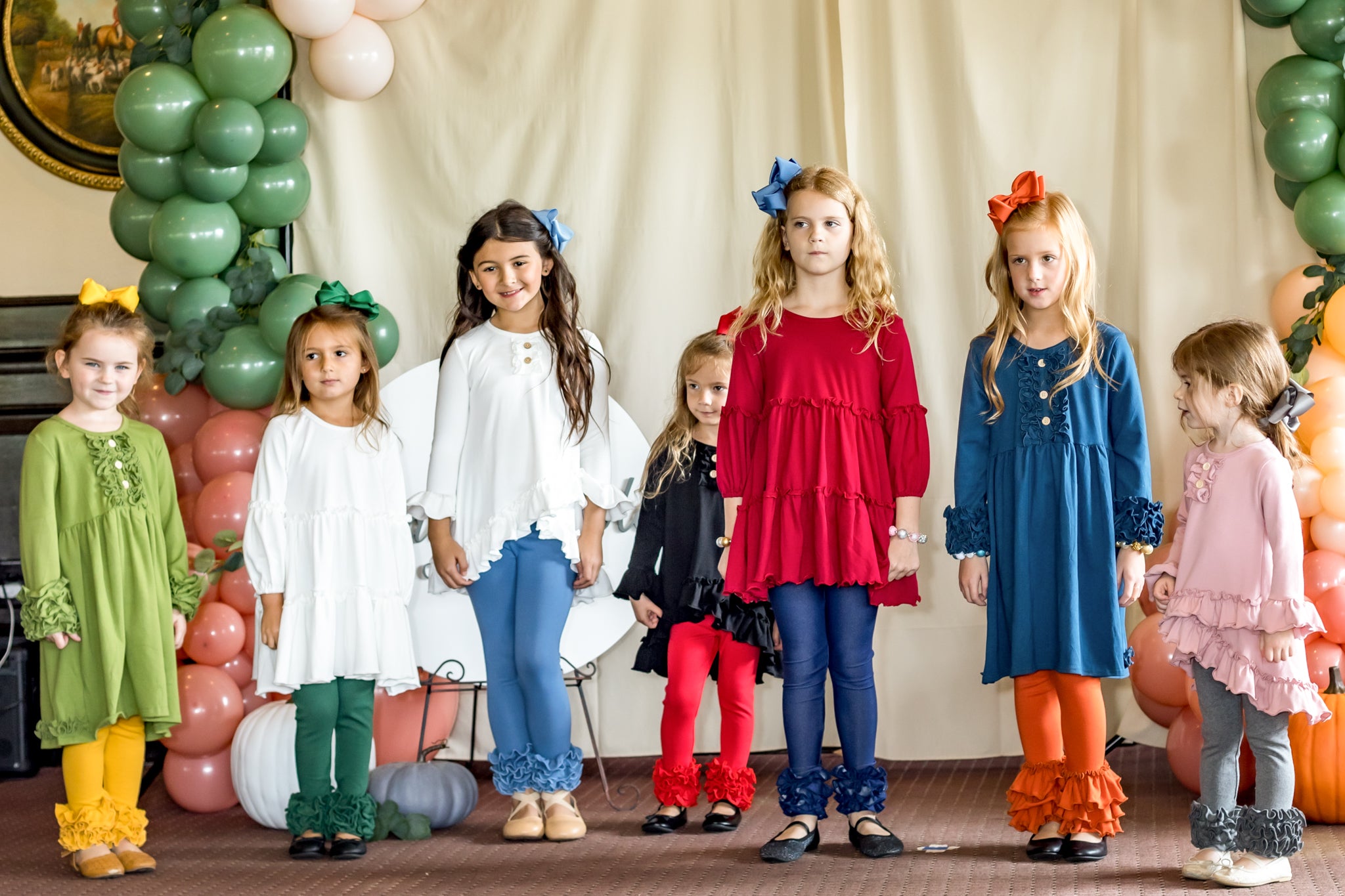 Button Icing/Ruffle Dress - Olive - Marie Nicole Clothing