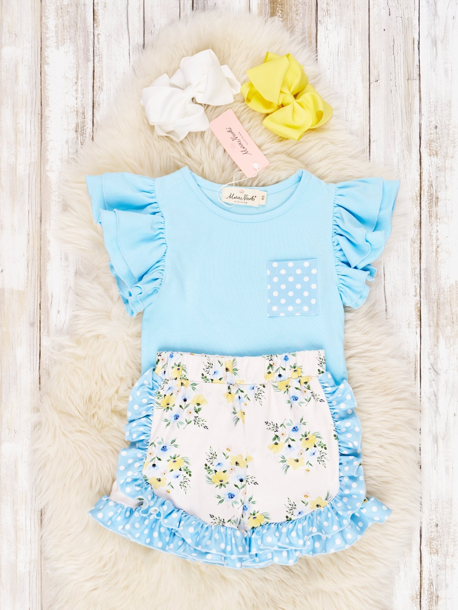 Daffodil Ruffle Outfit - Marie Nicole Clothing
