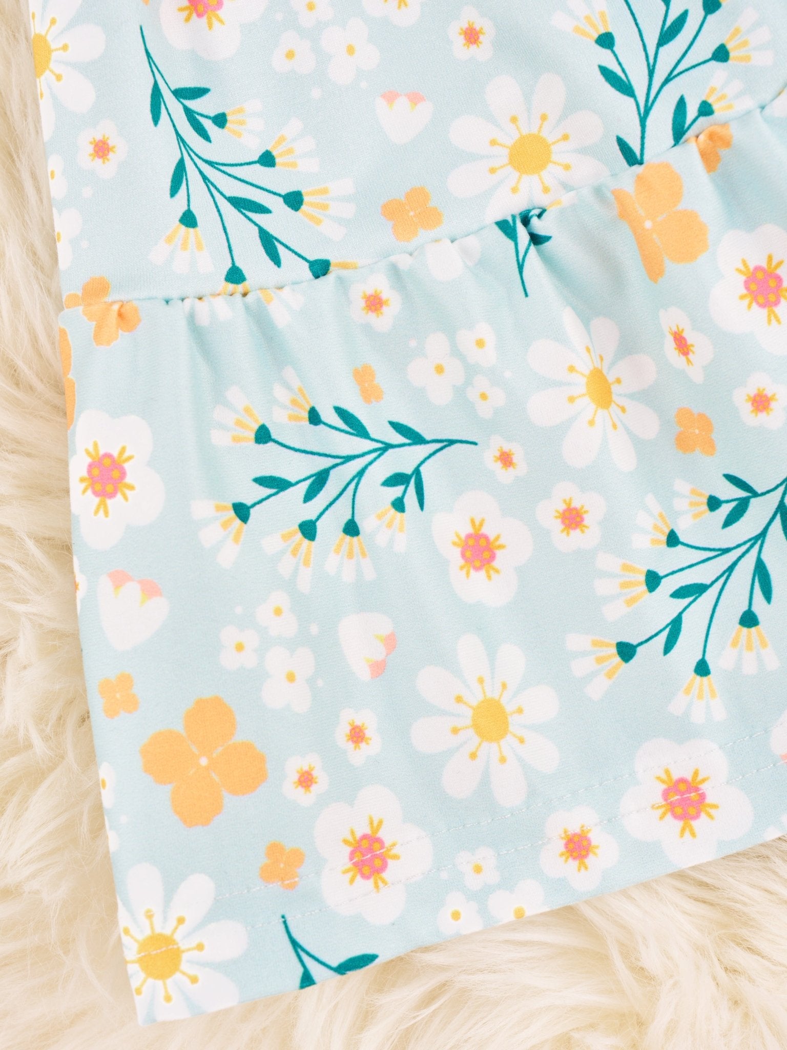 Tiered Daisy Flutter Sleeve Dress - Marie Nicole Clothing