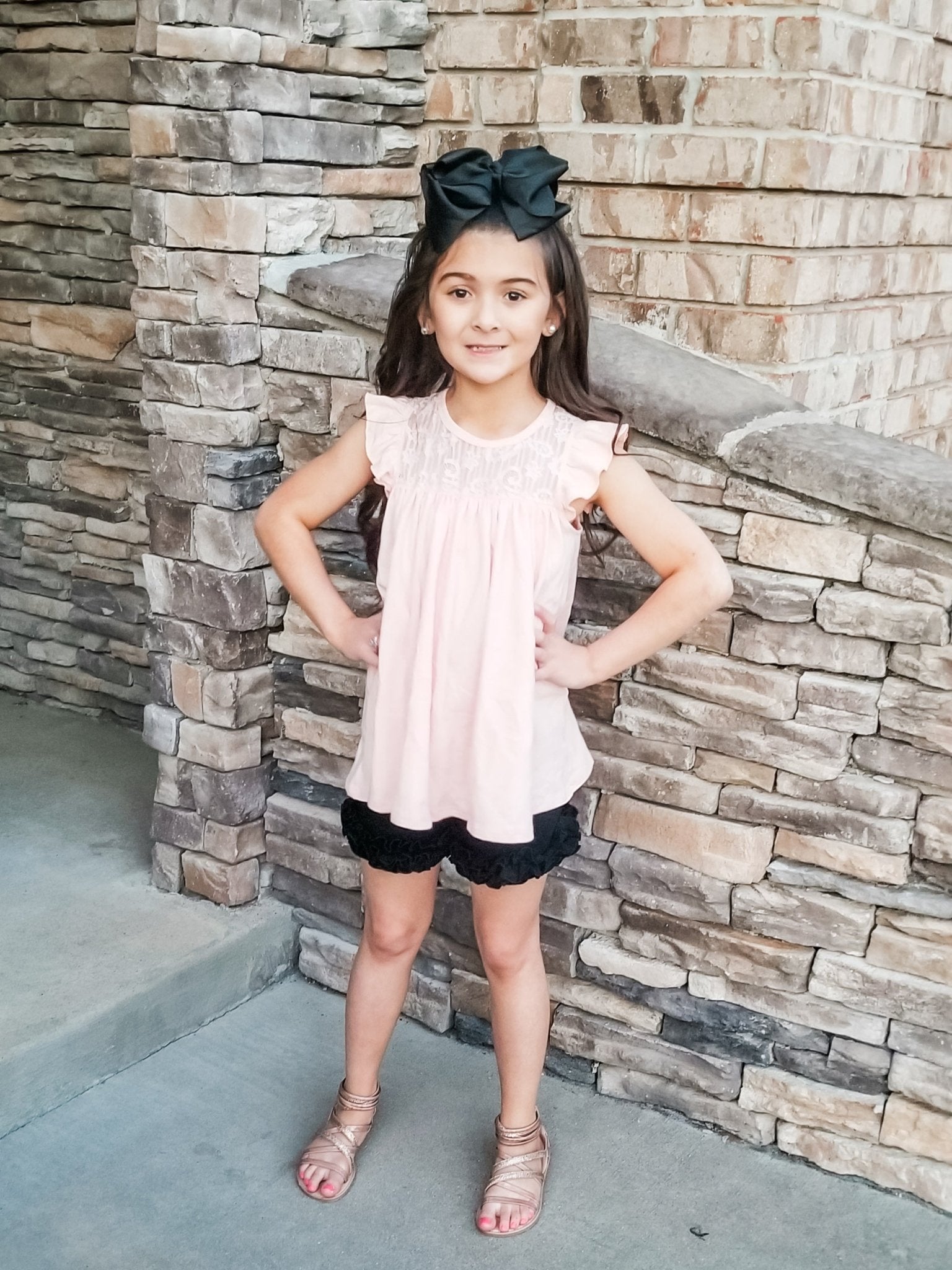 Cotton Icing Shorts - Black - Marie Nicole Clothing