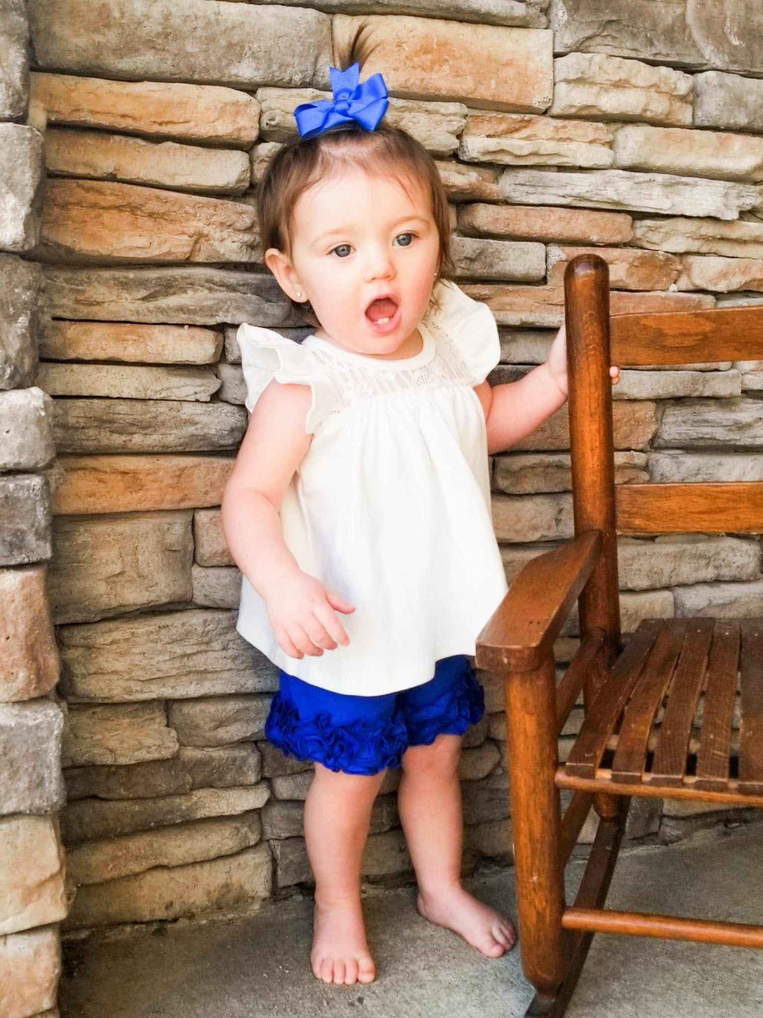 Cotton Icing Shorts - Cobalt Blue - Marie Nicole Clothing