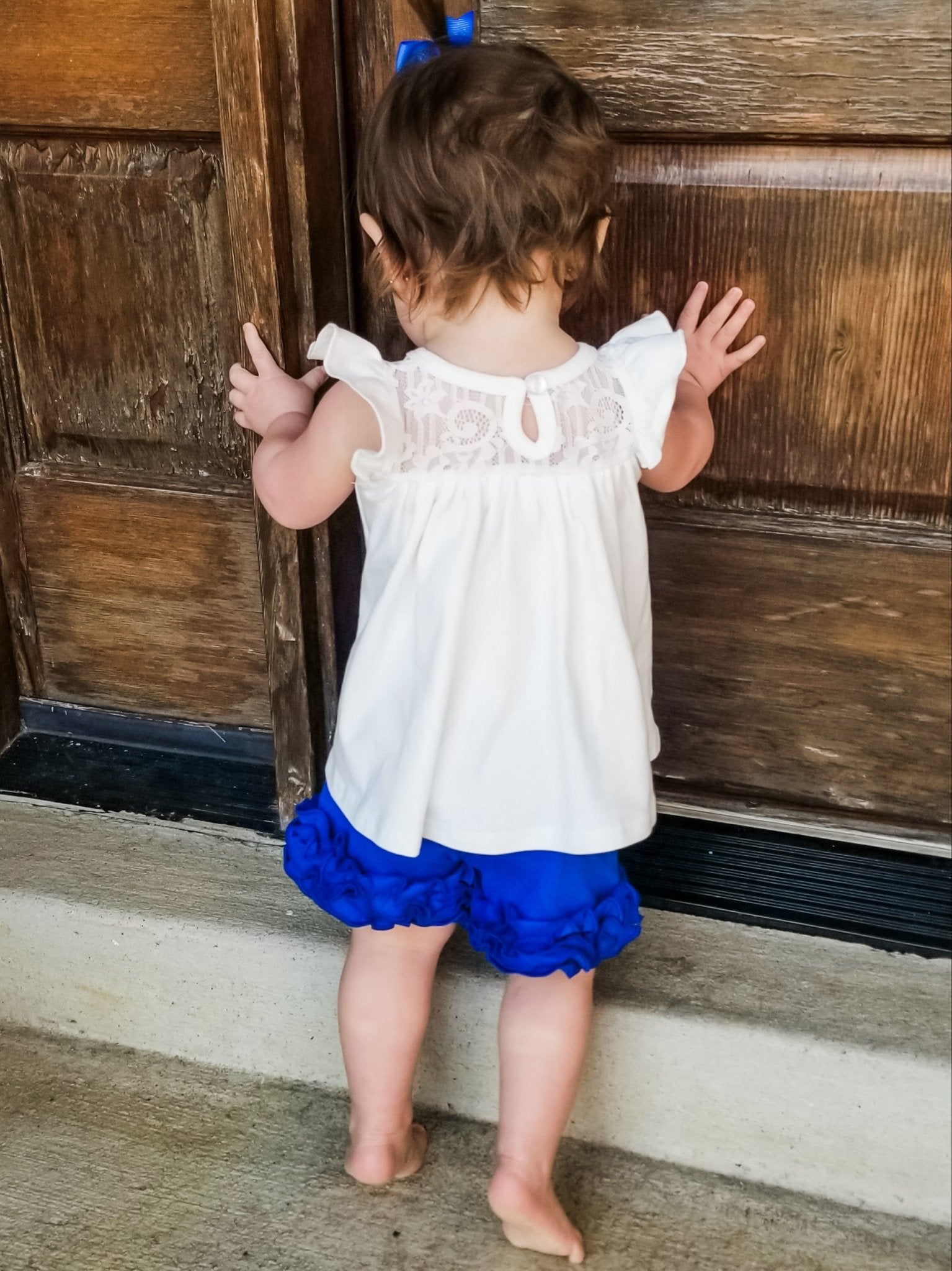 Cotton Icing Shorts - Cobalt Blue - Marie Nicole Clothing