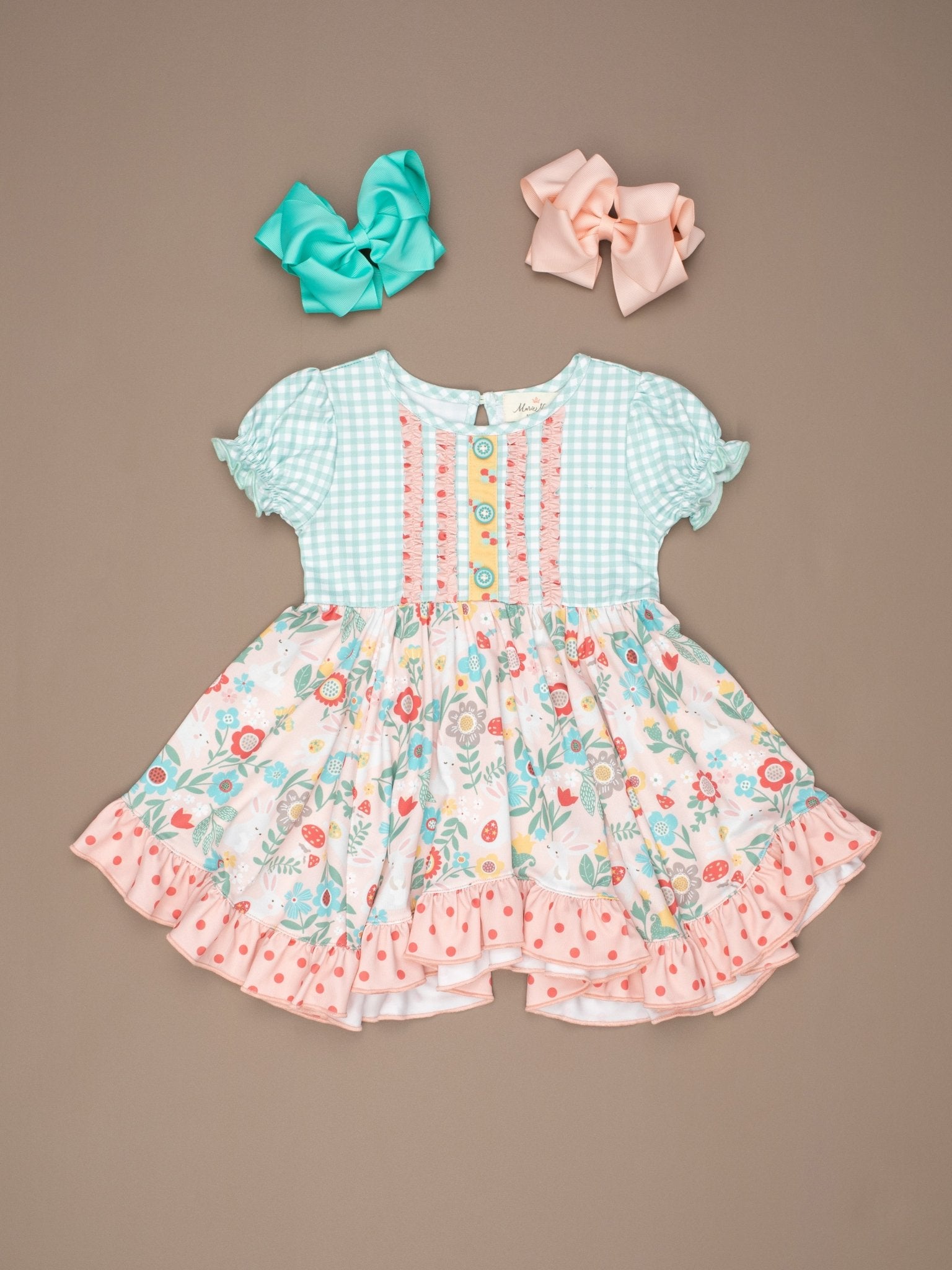 Lilly Belle Cottontail Ruffle Dress - Marie Nicole Clothing