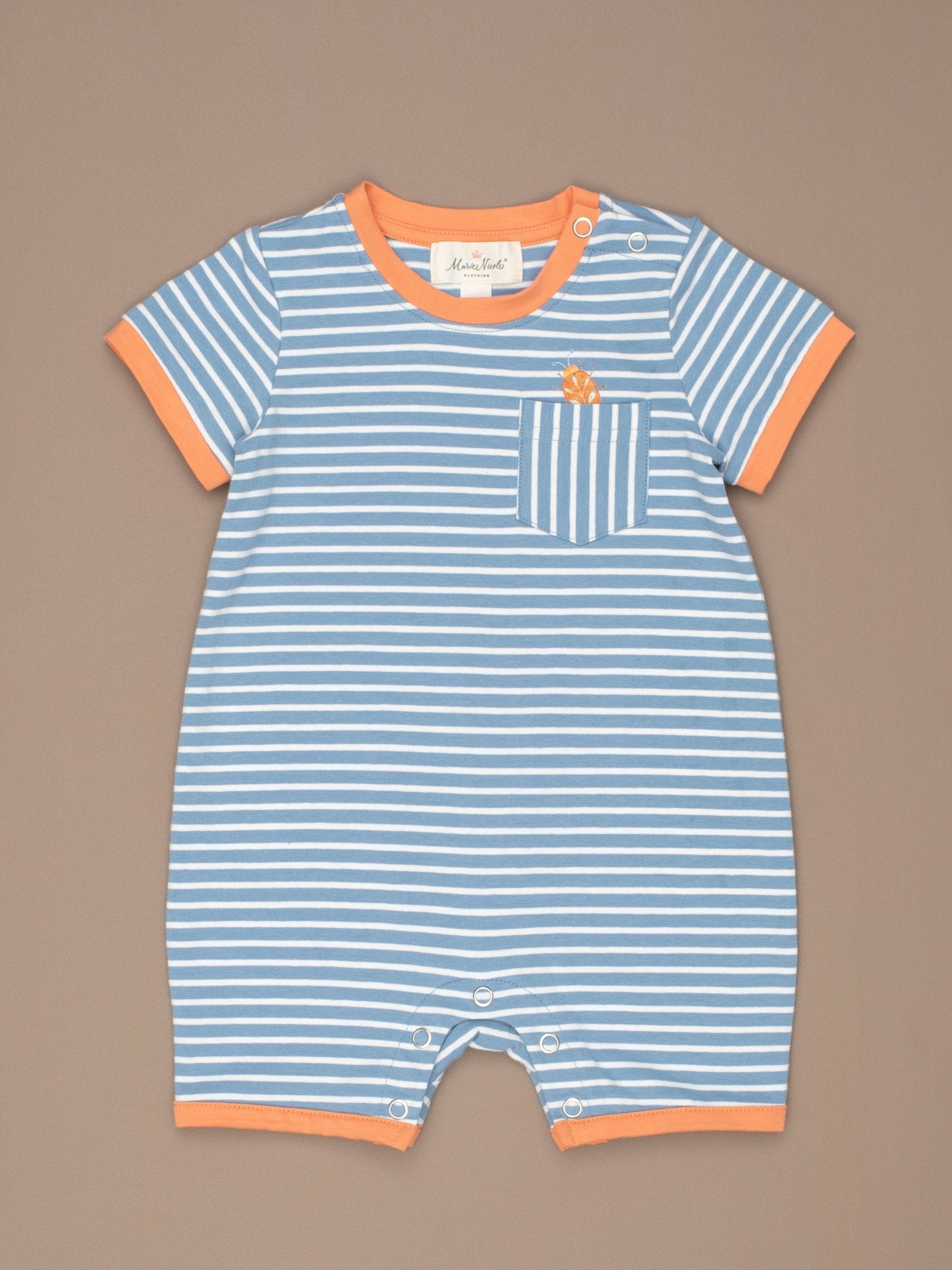 Tennessee Garden Striped Romper - Marie Nicole Clothing