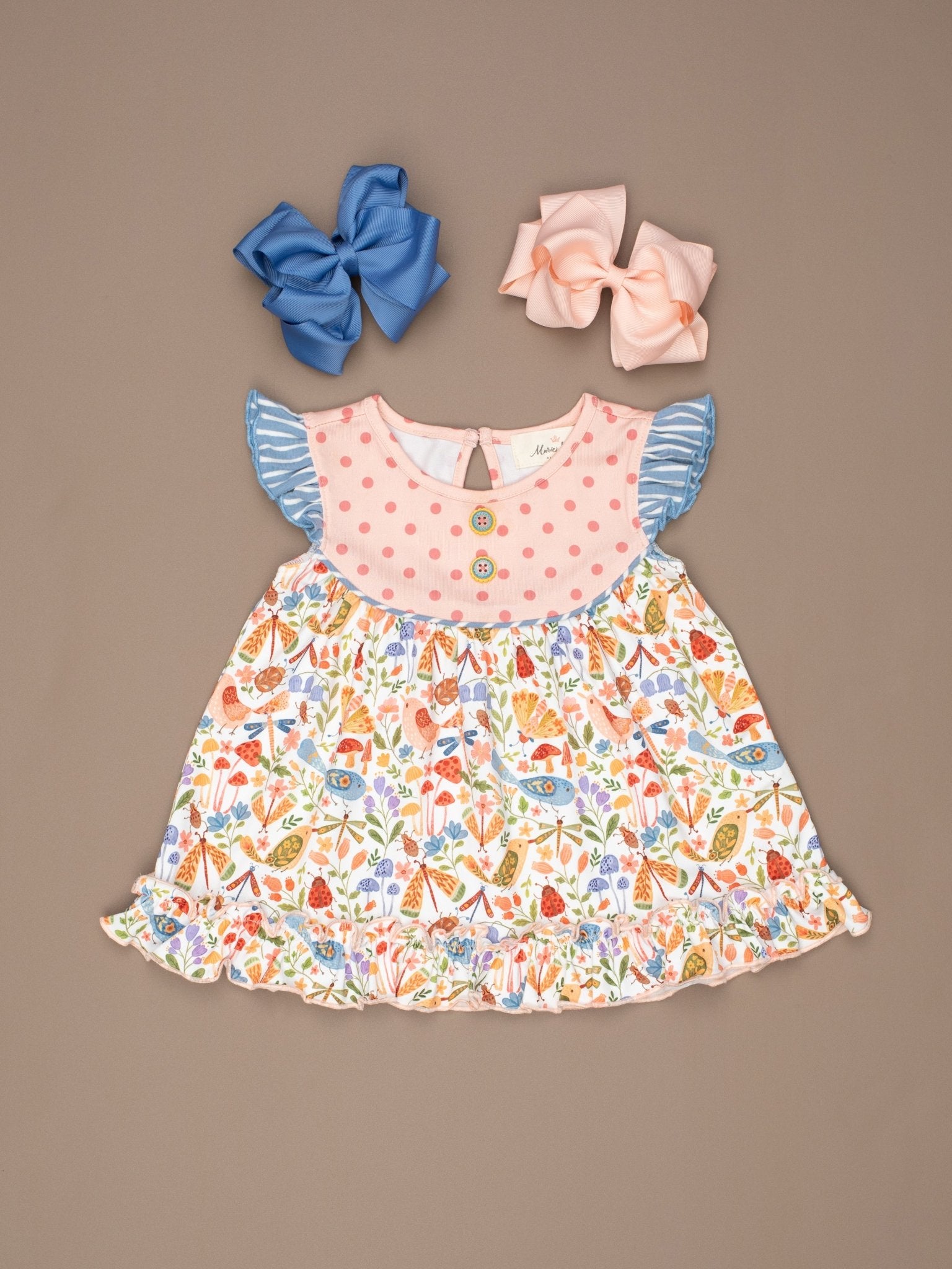 Tennessee Garden Ruffle Tunic - Marie Nicole Clothing