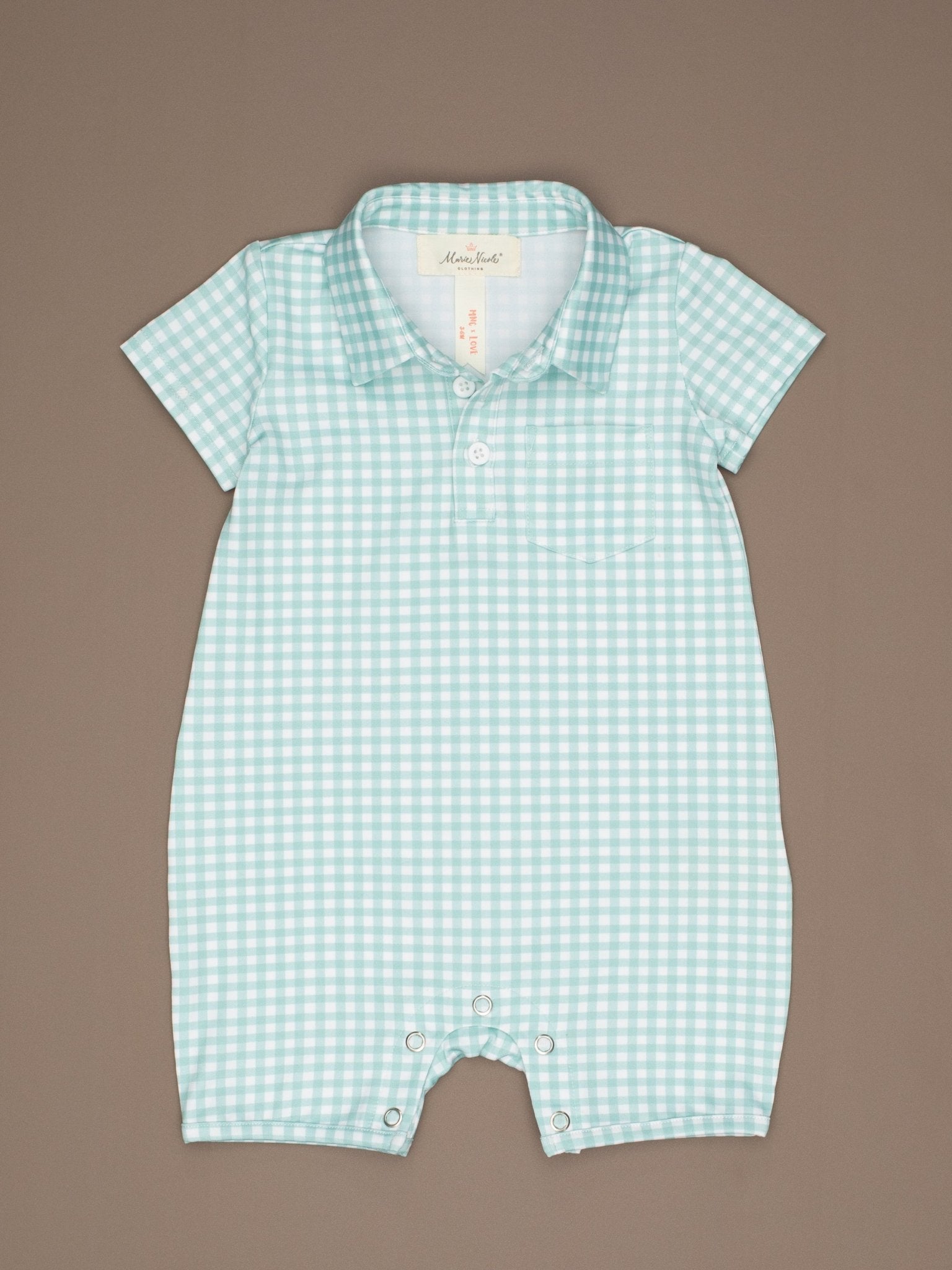 Lilly Belle Cottontail Polo Romper - Marie Nicole Clothing