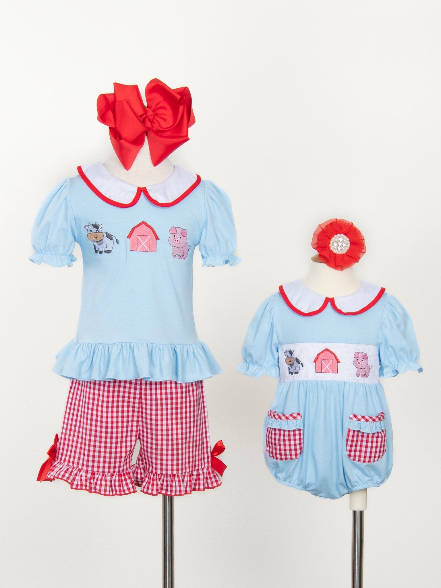 Farm Friends Ruffle Romper - Marie Nicole Clothing