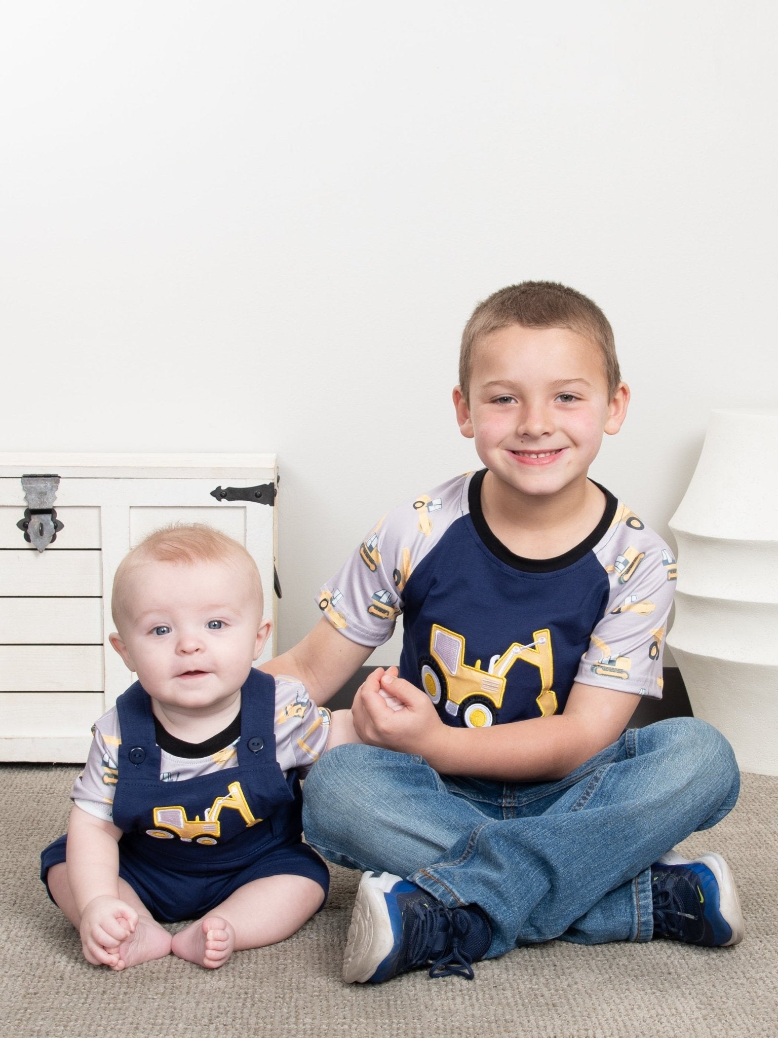 Navy Excavator Overall Set - Marie Nicole Clothing