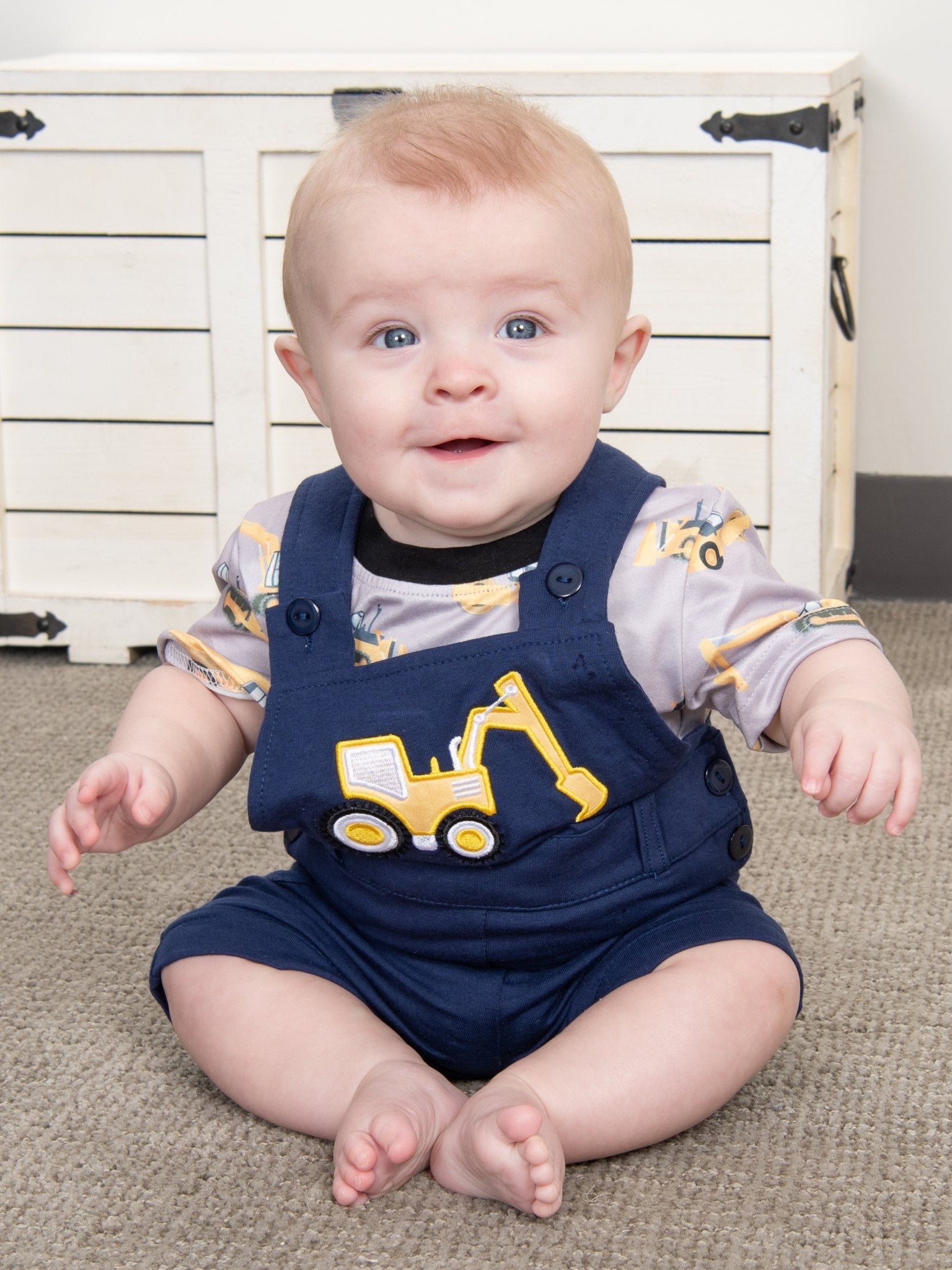 Navy Excavator Overall Set - Marie Nicole Clothing