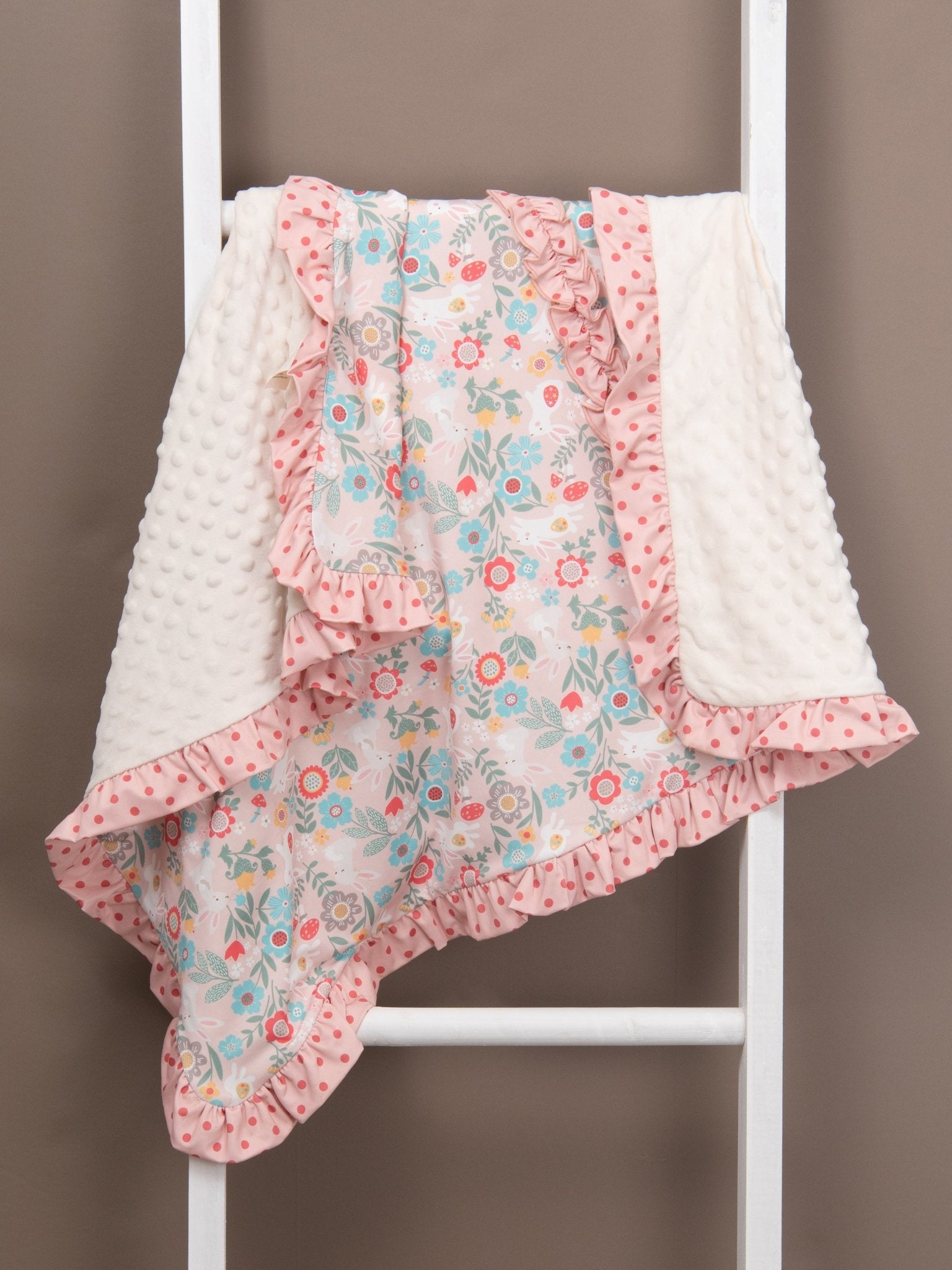 Lilly Belle Cottontail Ruffle Blanket - Marie Nicole Clothing