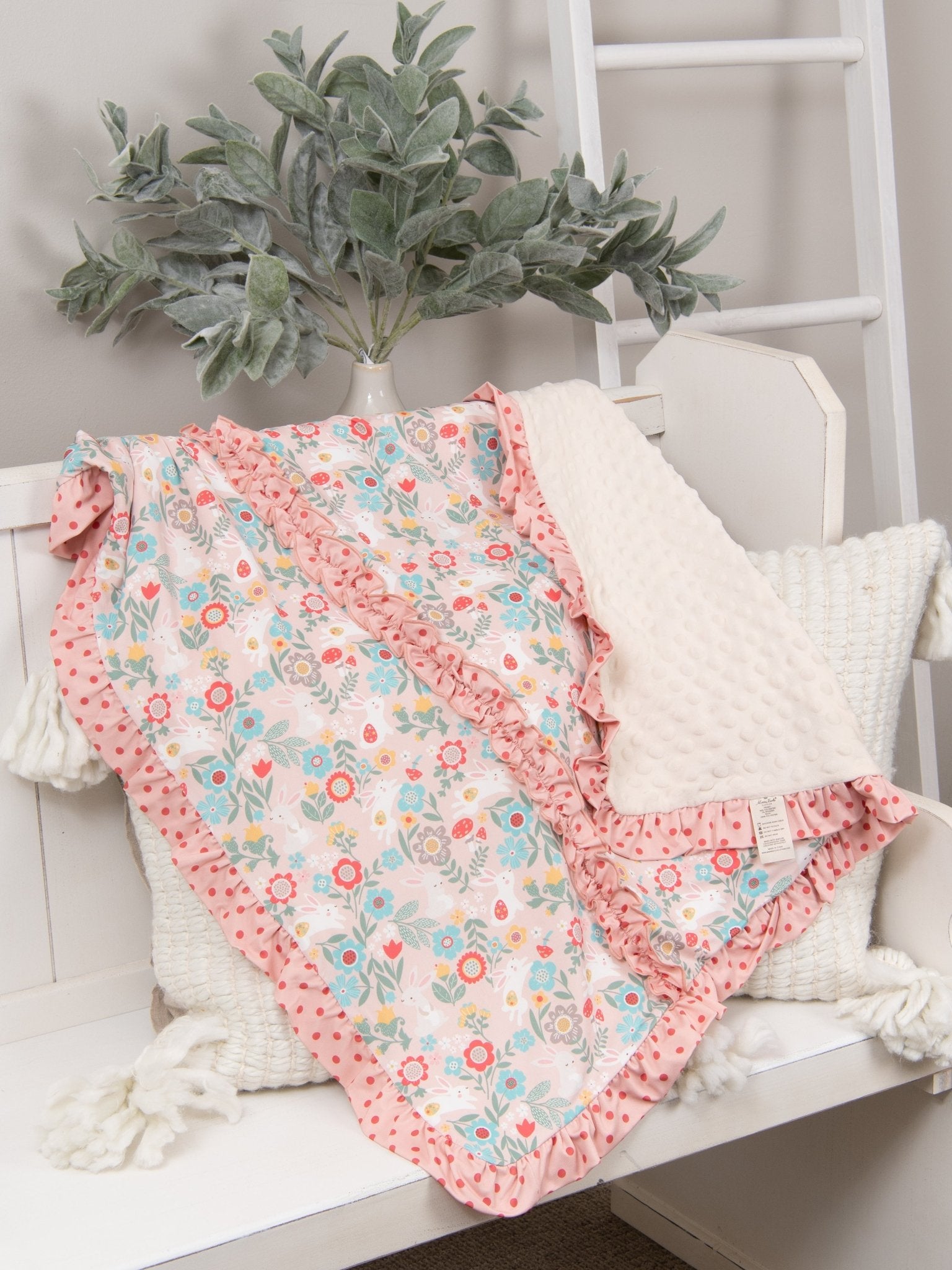Lilly Belle Cottontail Ruffle Blanket - Marie Nicole Clothing