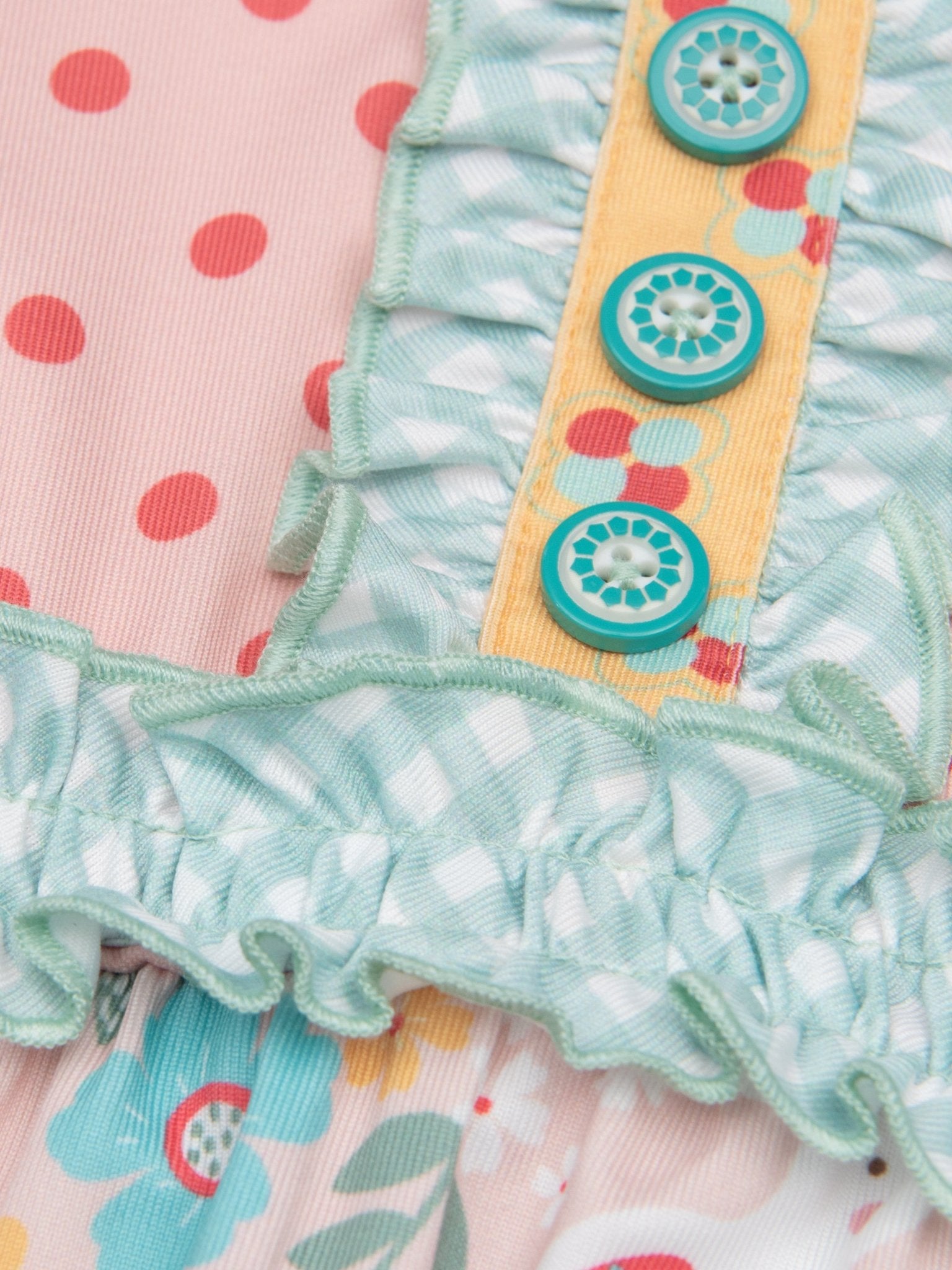 Lilly Belle Cottontail Ruffle Romper - Marie Nicole Clothing