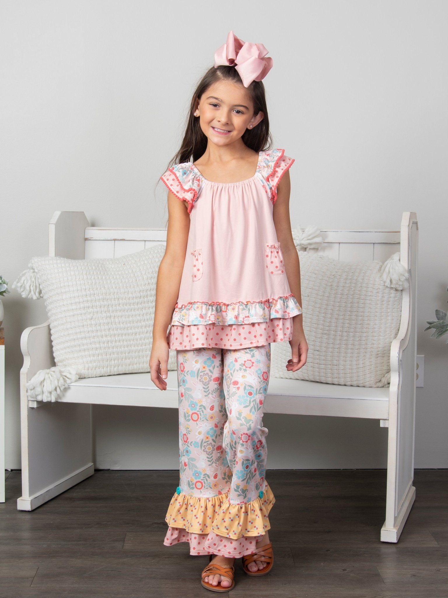 Lilly Belle Cottontail Ruffle Pants - Marie Nicole Clothing