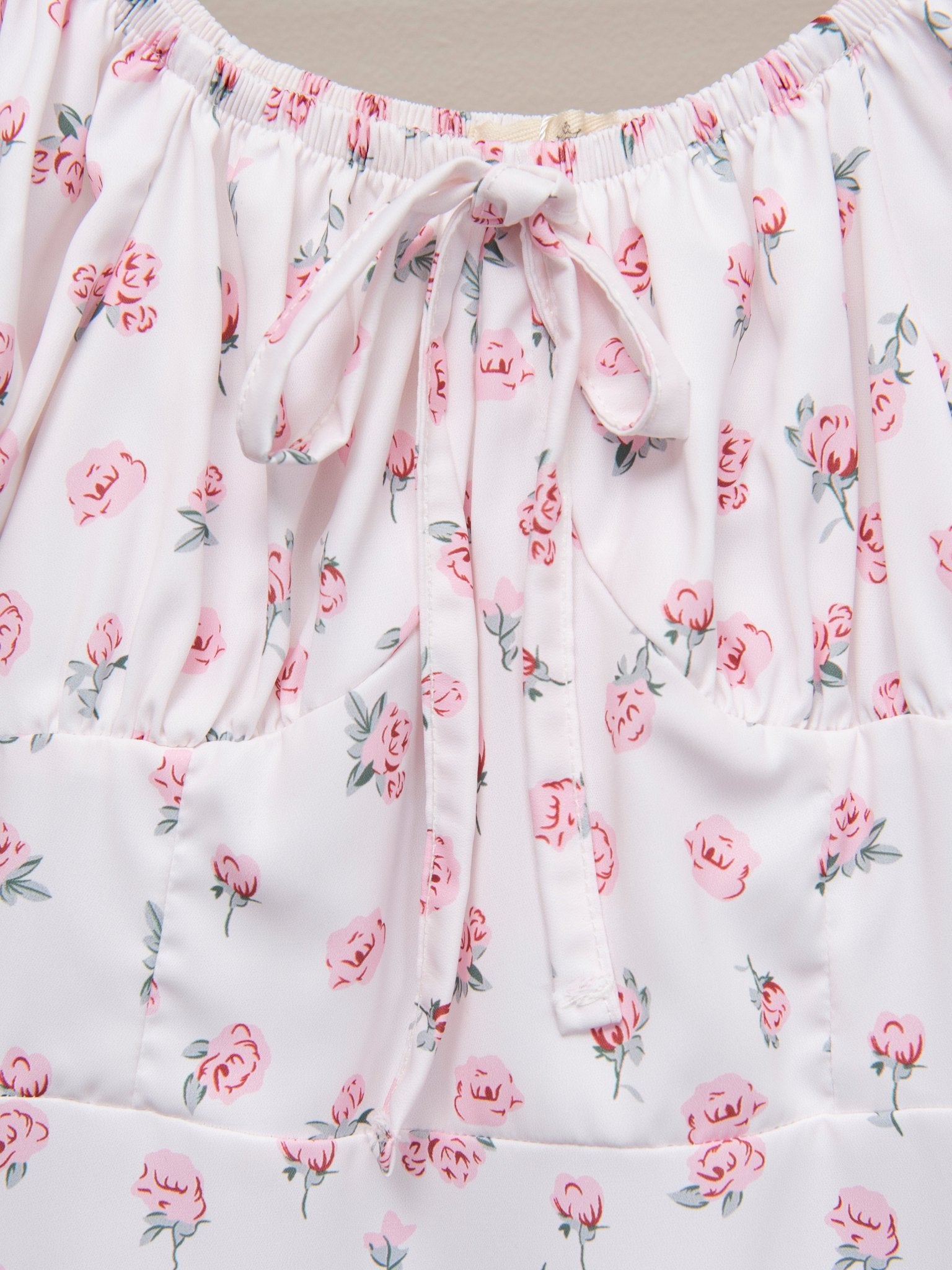Pink Floral Puff Sleeve Dress - Marie Nicole Clothing