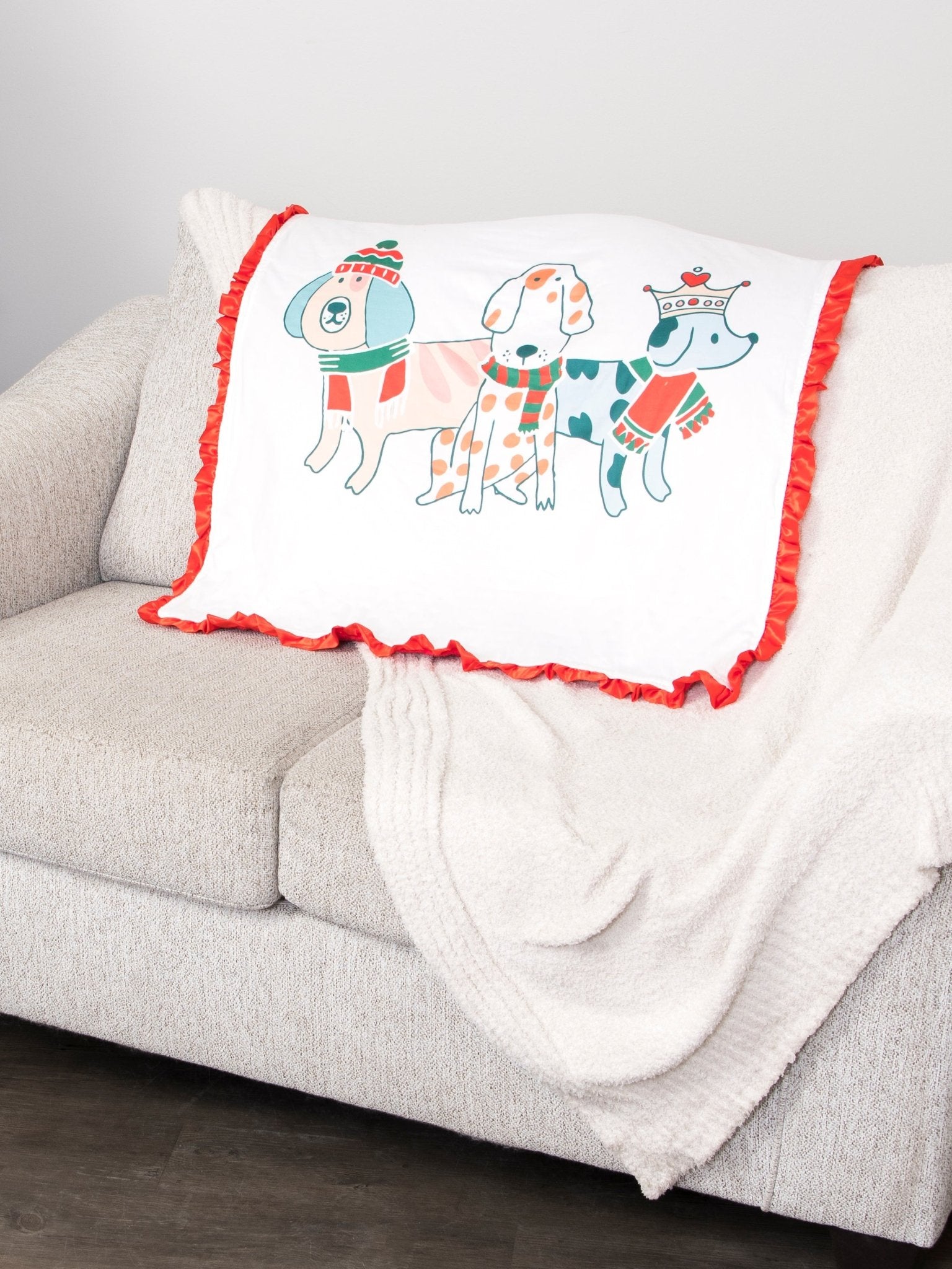 MNC Royal Pups™ Christmas Minky Blanket - Marie Nicole Clothing