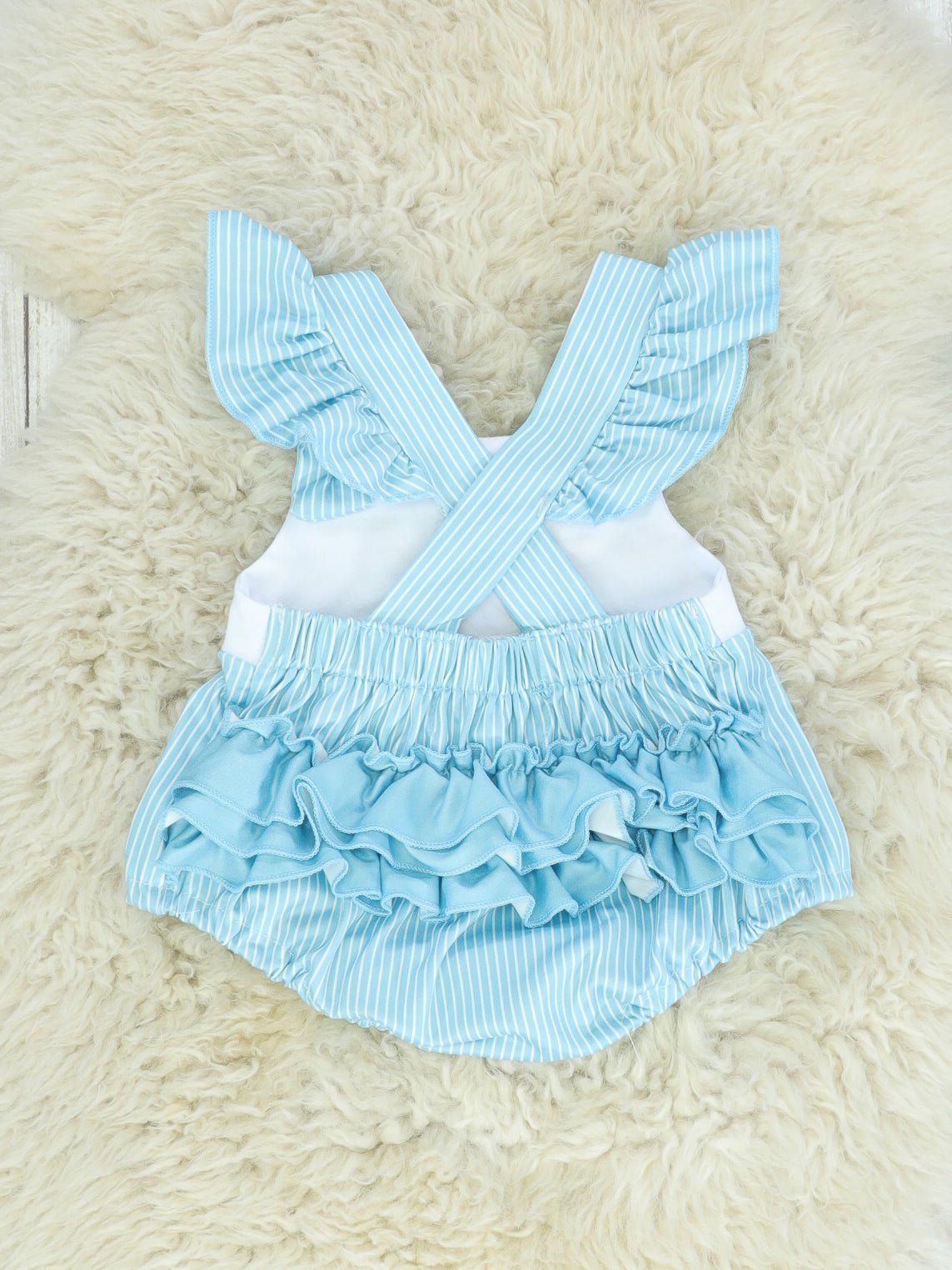Crabby Fluttersleeve Bubble Romper - Marie Nicole Clothing
