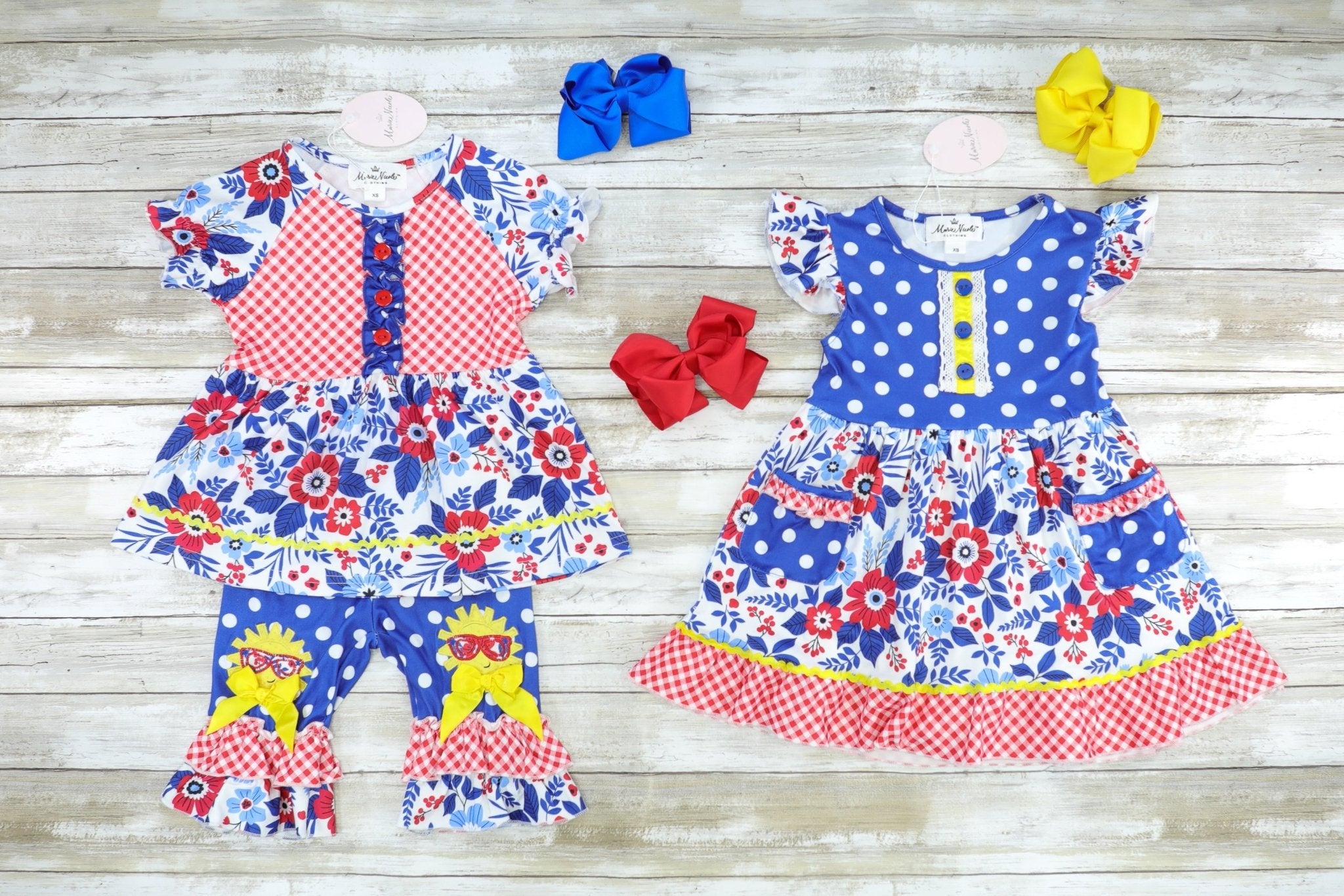 Red, White, & Blue Sunshine Tee Shirt - Marie Nicole Clothing