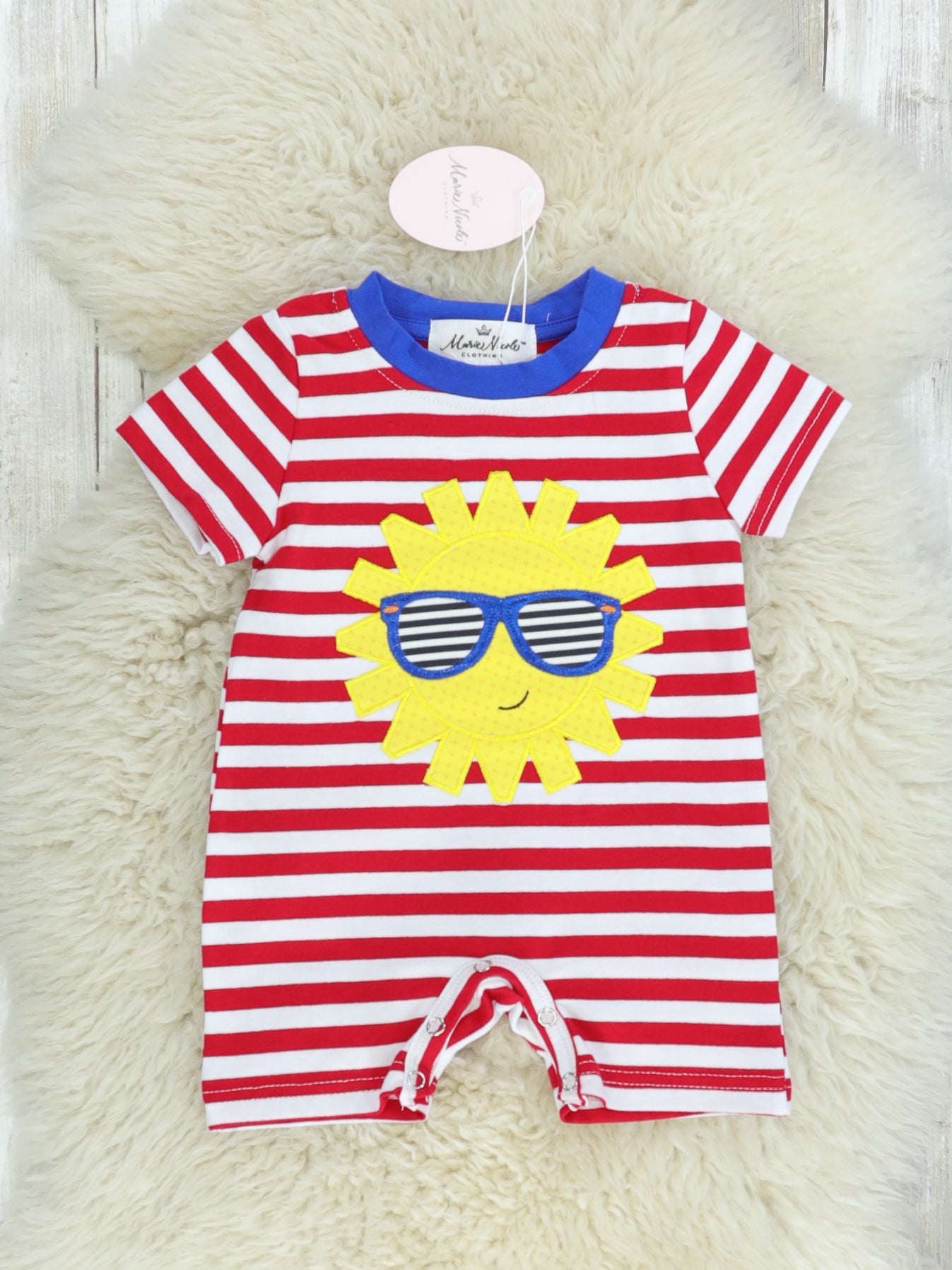 Red, White, & Blue Sunshine Romper - Marie Nicole Clothing