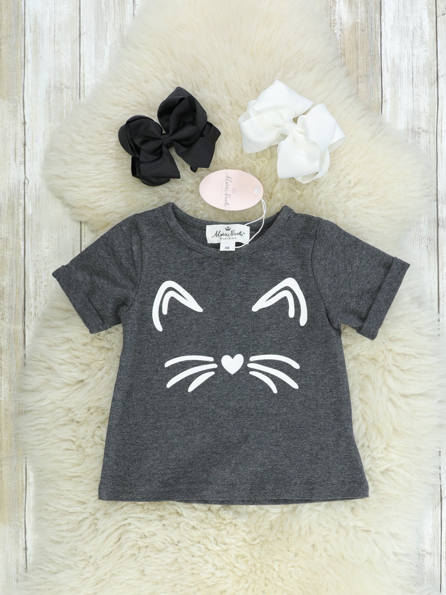 Mom & Me Cat Short Sleeve Shirt - Marie Nicole Clothing