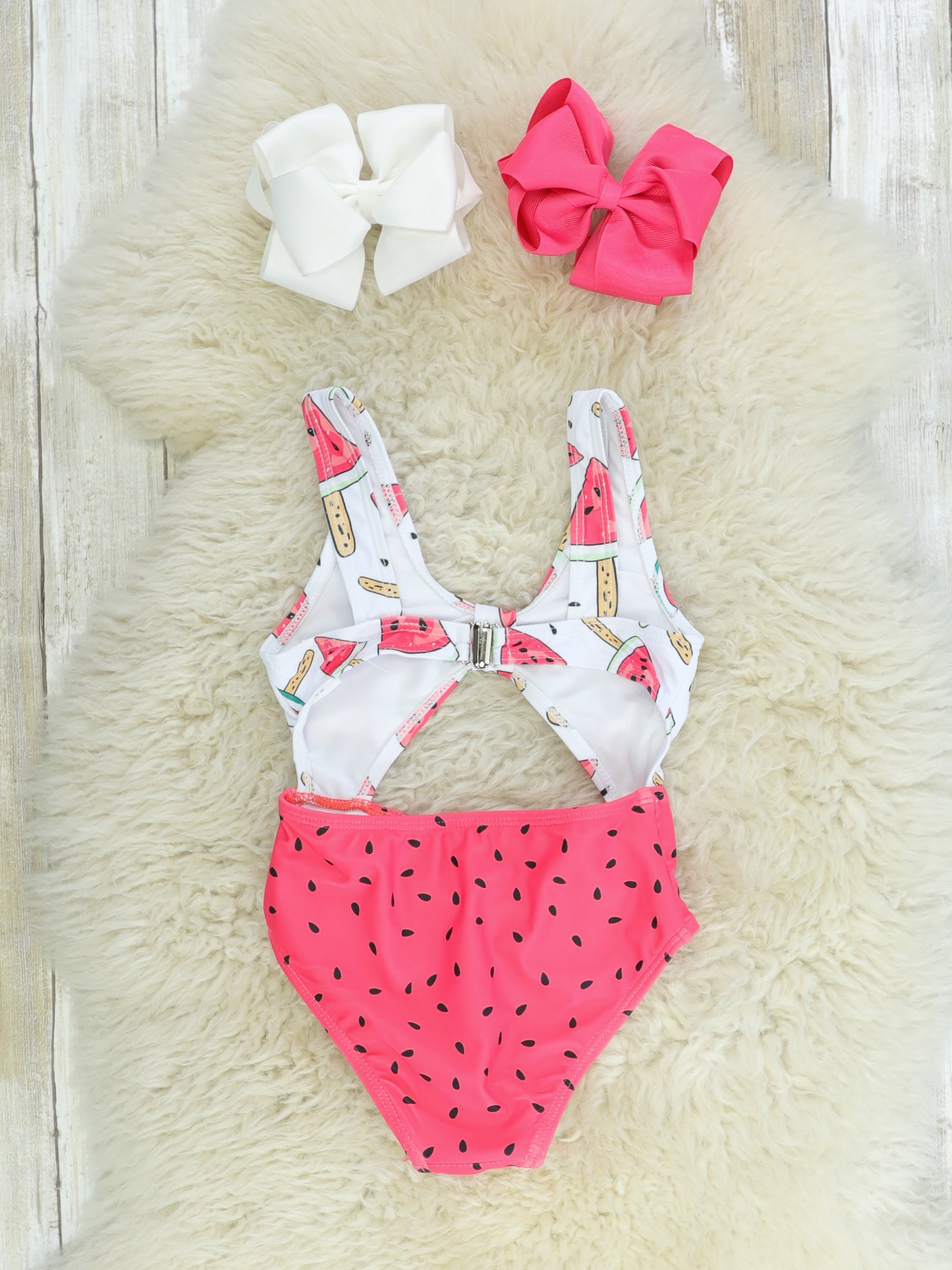 Mom & Me Watermelon Knot One Piece Swimsuit - Marie Nicole Clothing