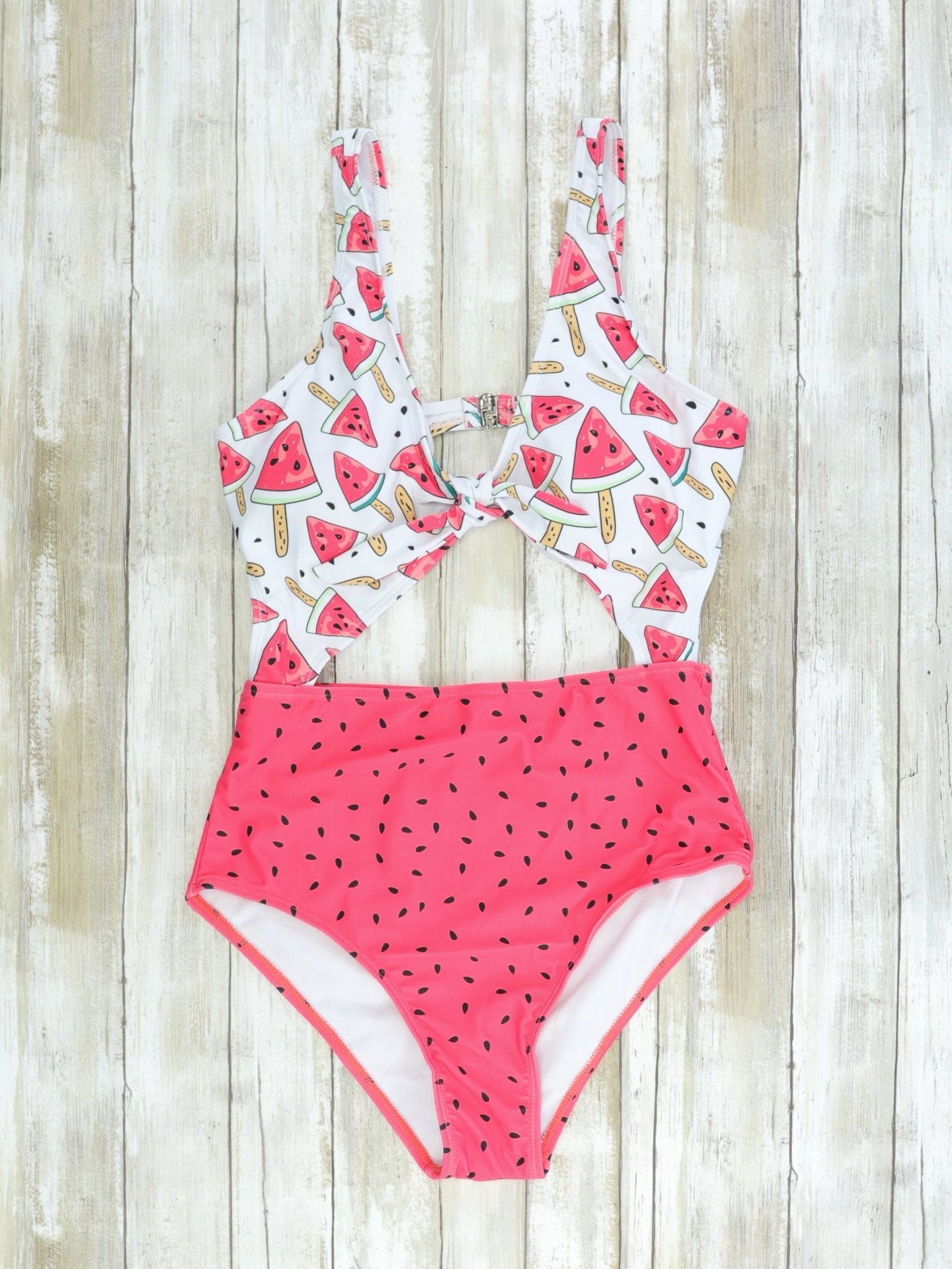 Mom & Me Watermelon Knot One Piece Swimsuit - Marie Nicole Clothing