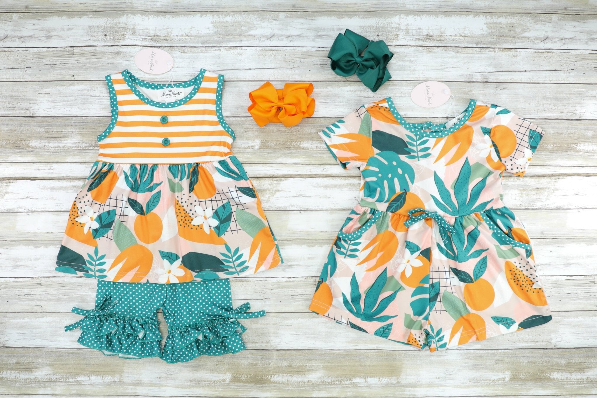 Havana Ruffle Tank & Shorts Outfit - Marie Nicole Clothing