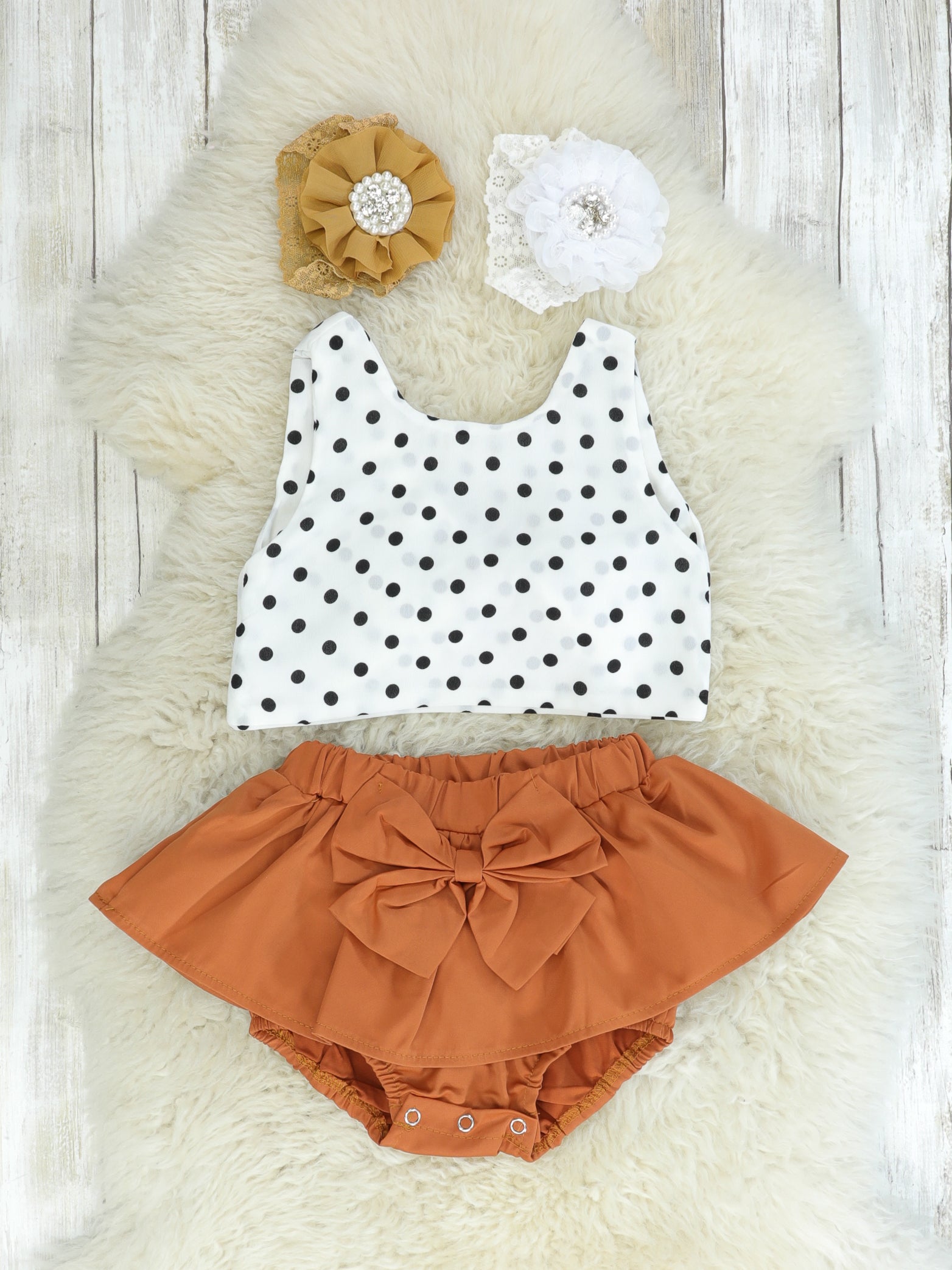 Ruffle Bloomers & Crop Top Outfit - Marie Nicole Clothing