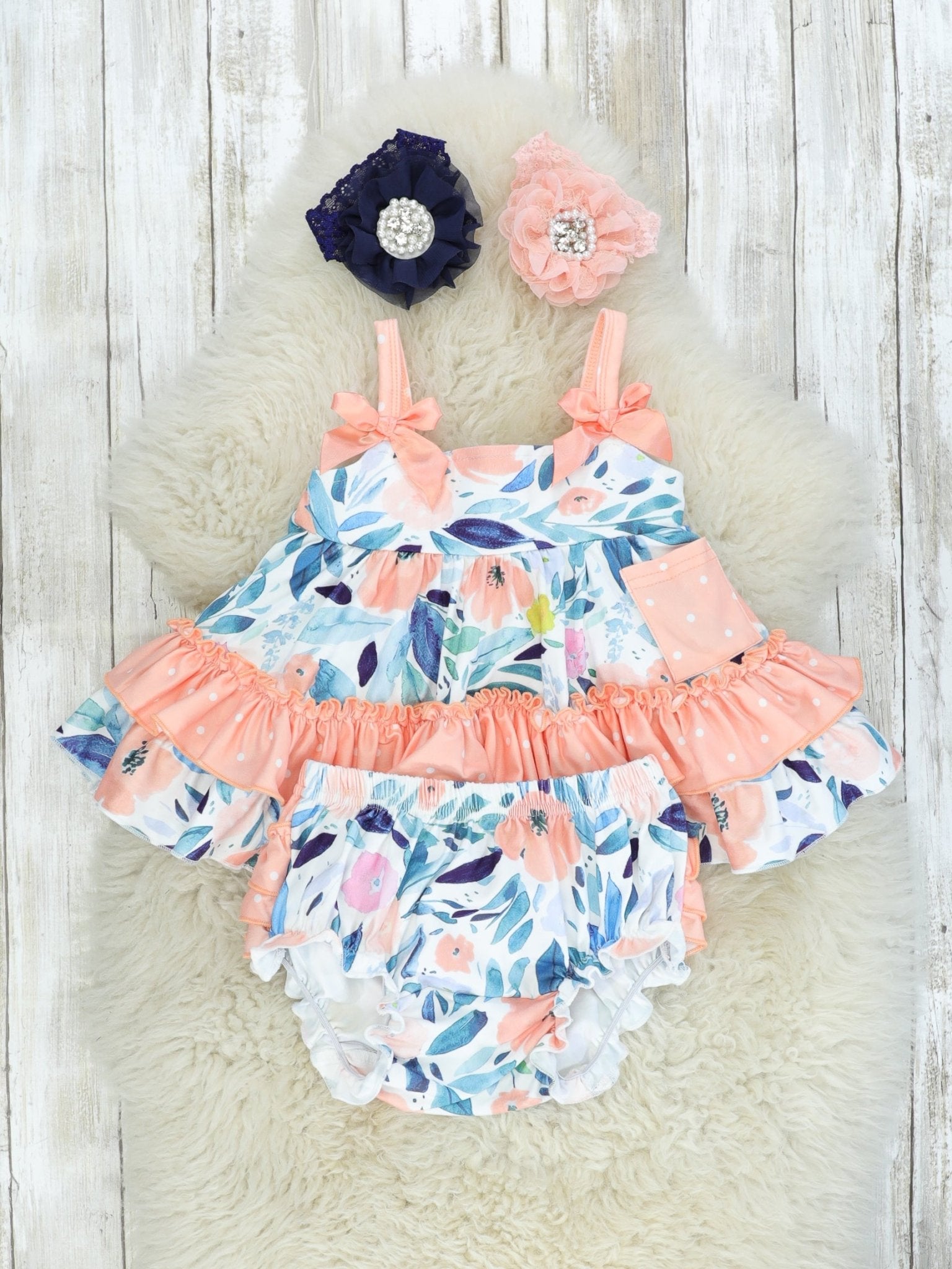 Blushing Susie Swing Dress & Bloomers - Marie Nicole Clothing