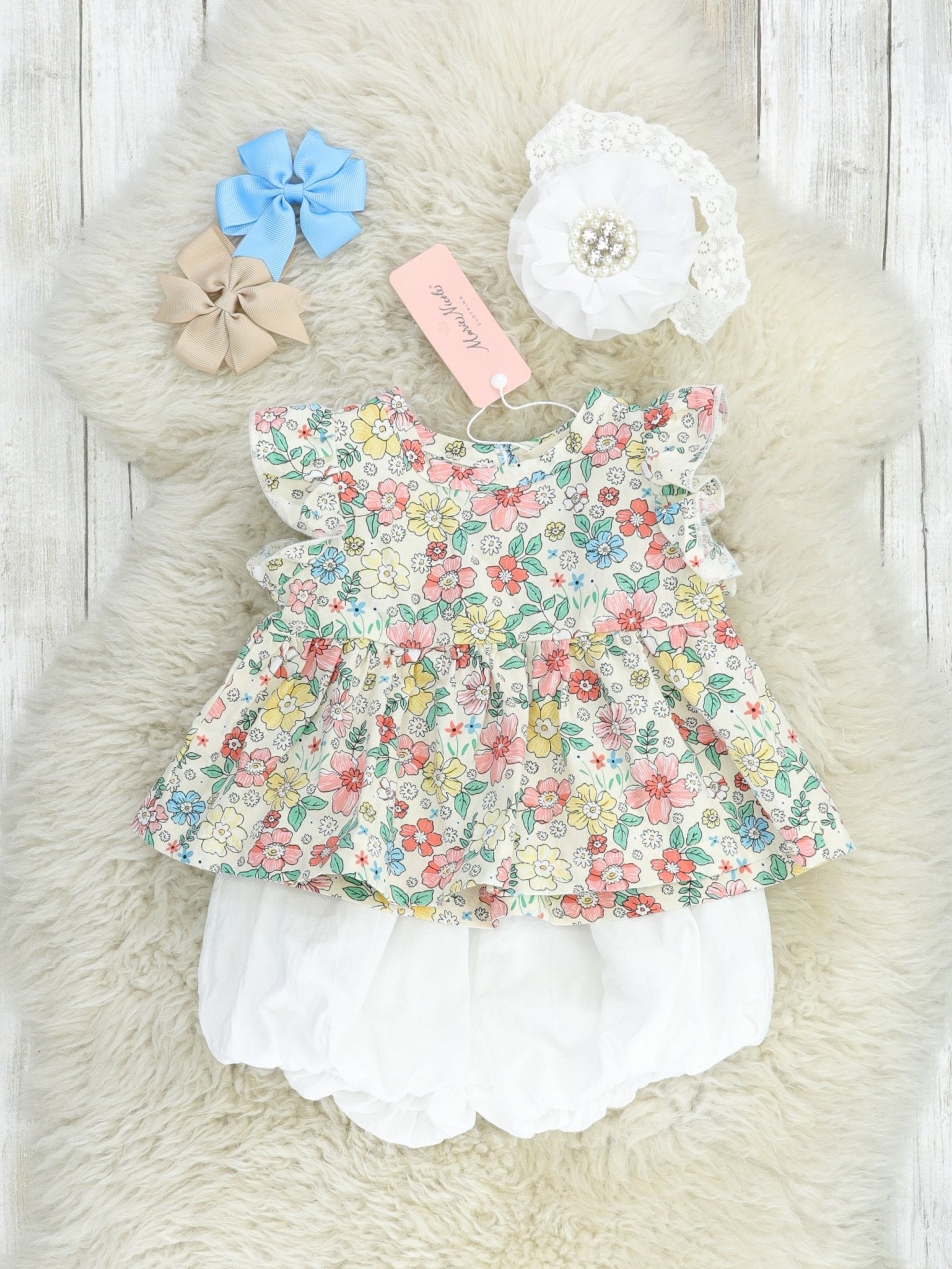 Buttercup Ruffle Tunic & Bloomers Outfit - Marie Nicole Clothing