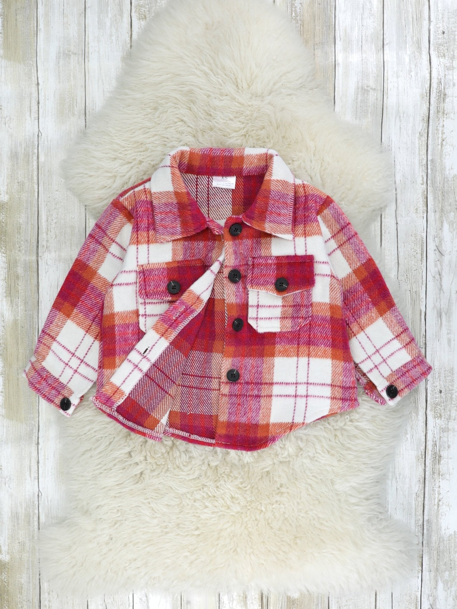 Mom & Me Magenta Plaid Flannel - Marie Nicole Clothing