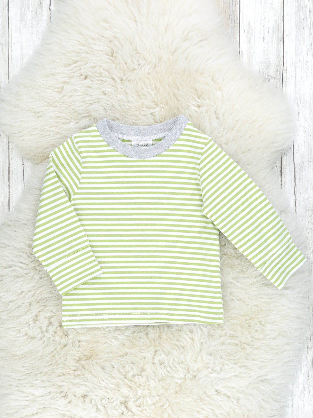 Green Striped Top & Dinosaur Overalls Set - Marie Nicole Clothing
