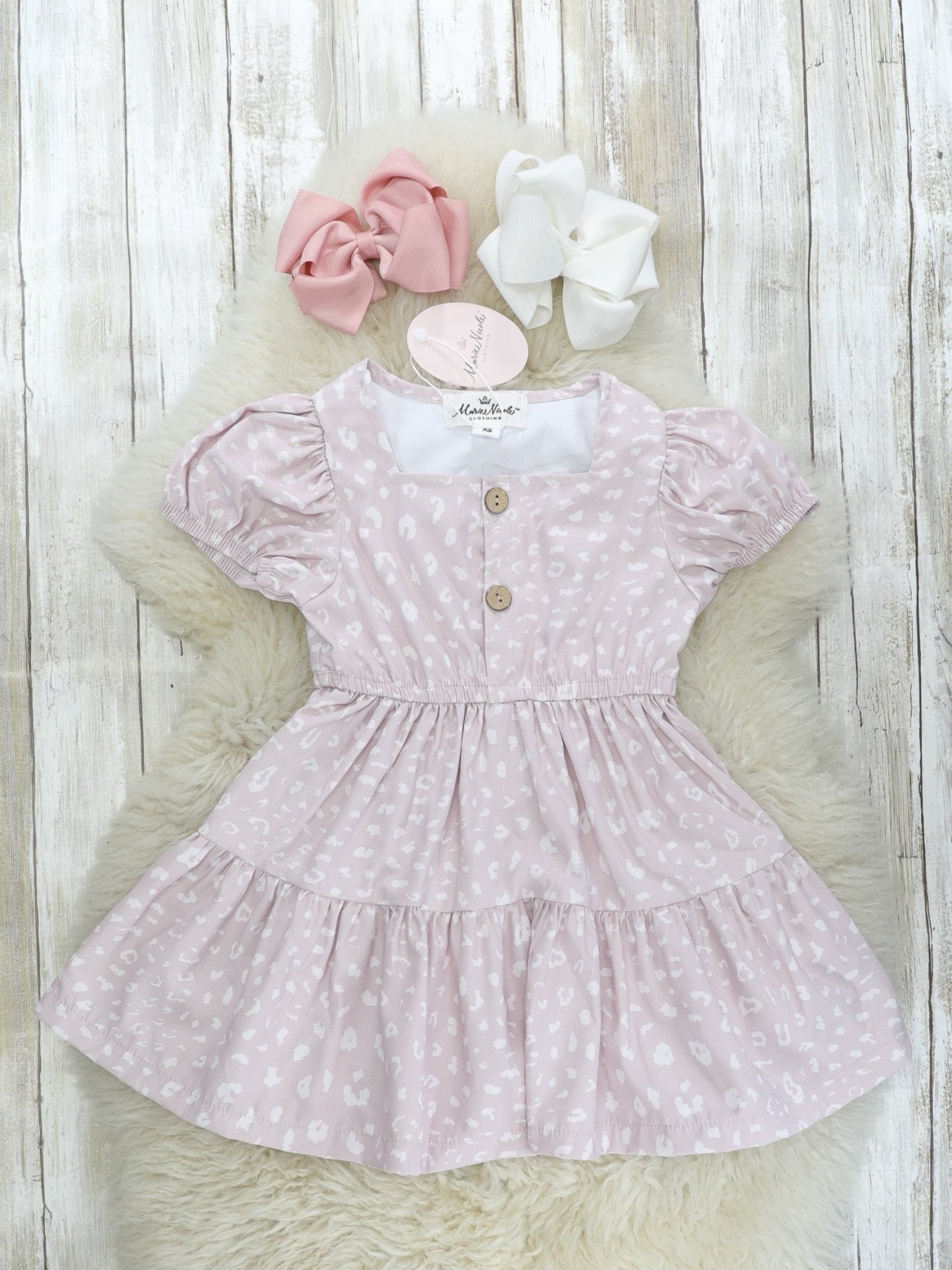 Mom & Me Mauve Animal Print Dress & Romper - Marie Nicole Clothing
