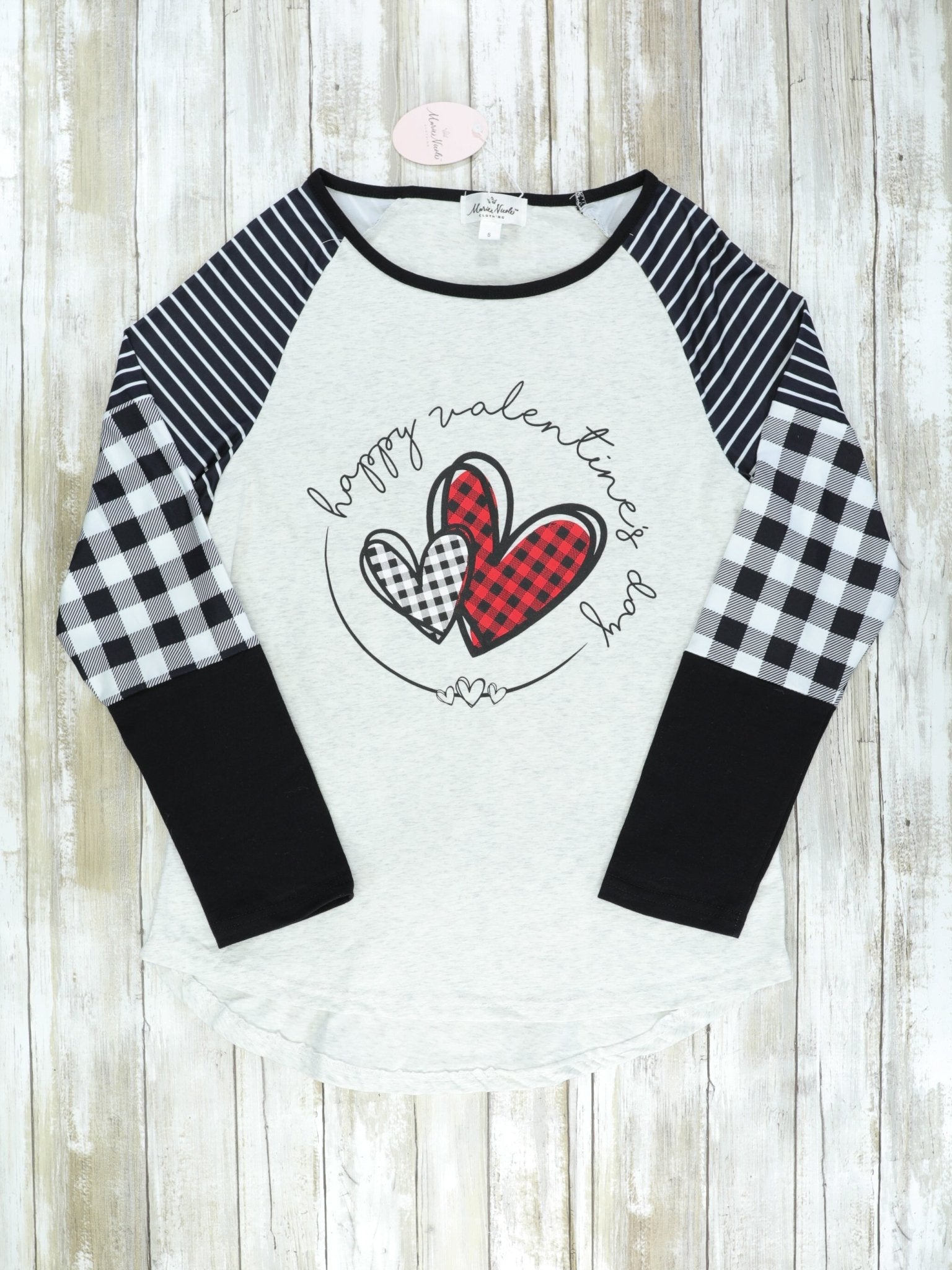 Mom & Me Happy Valentine's Day Plaid Collection - Marie Nicole Clothing
