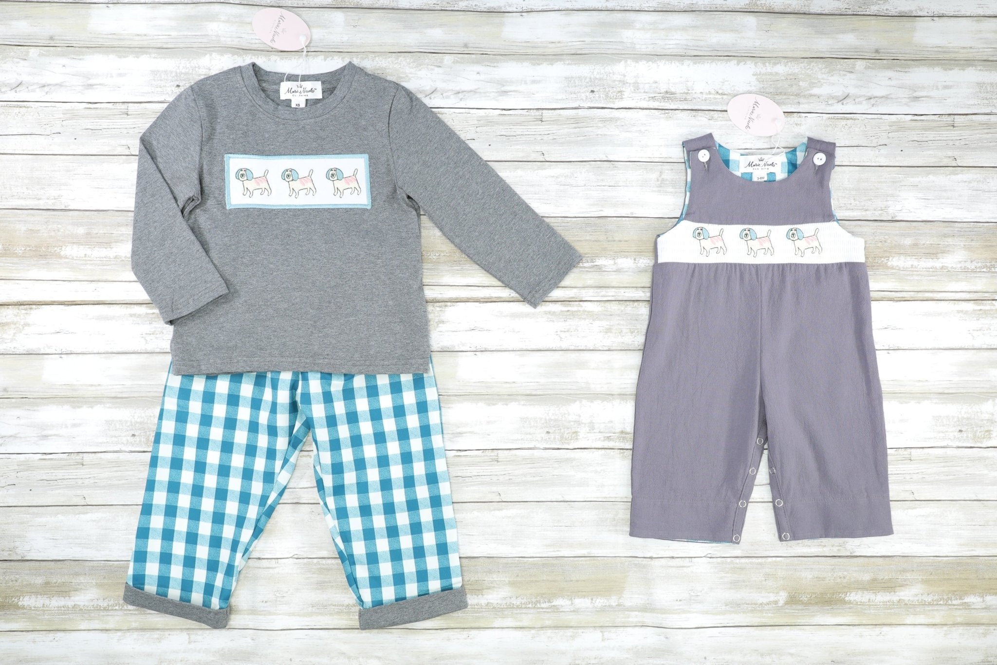 MNC Royal Pups™ Smocked Outfit - Marie Nicole Clothing