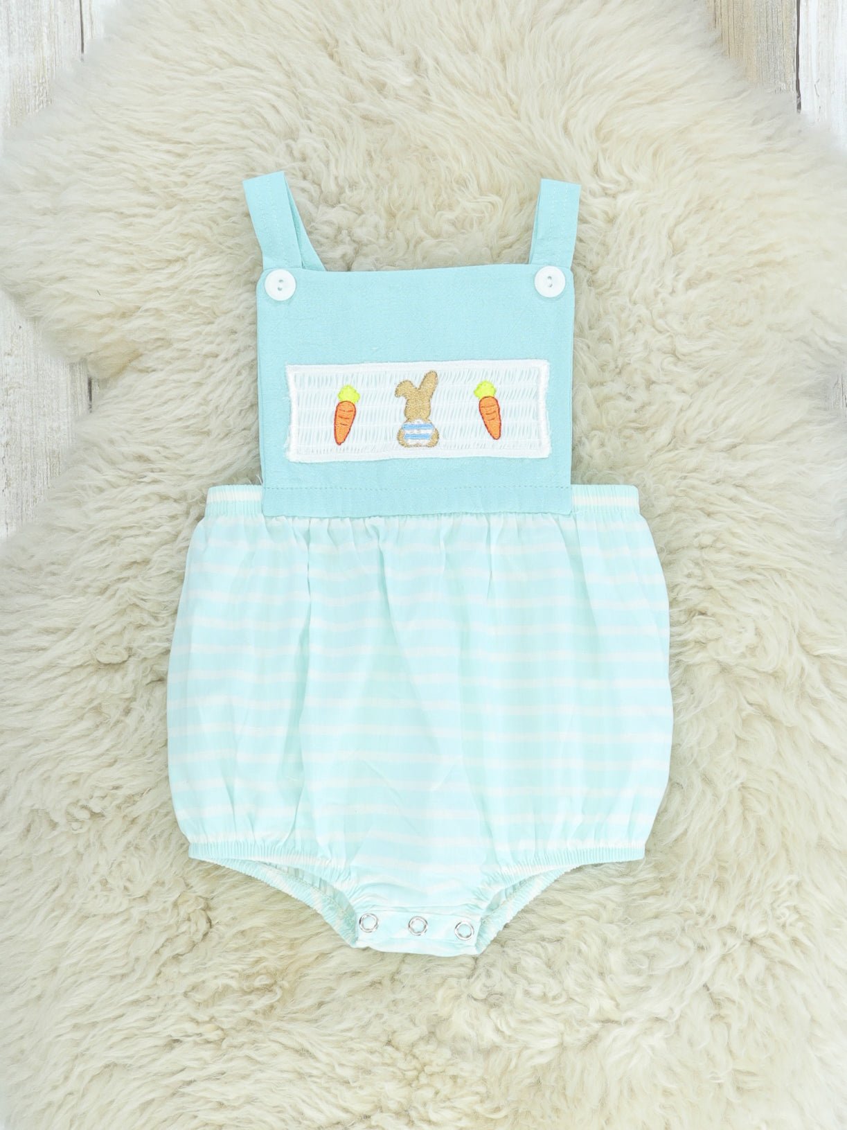 Smocked Carrot & Bunny Johnny - Marie Nicole Clothing
