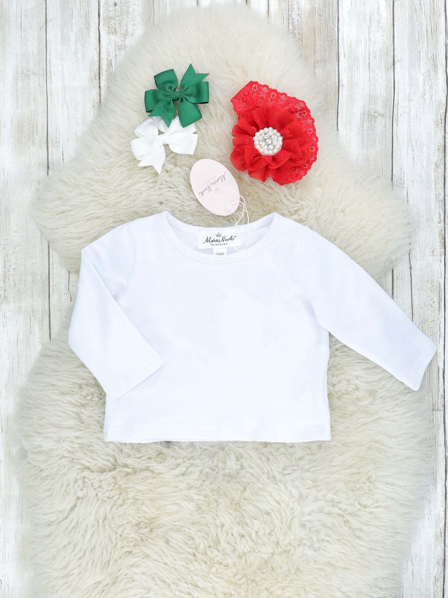 Plaid Snowman Ruffle Romper W/ White Top - Marie Nicole Clothing