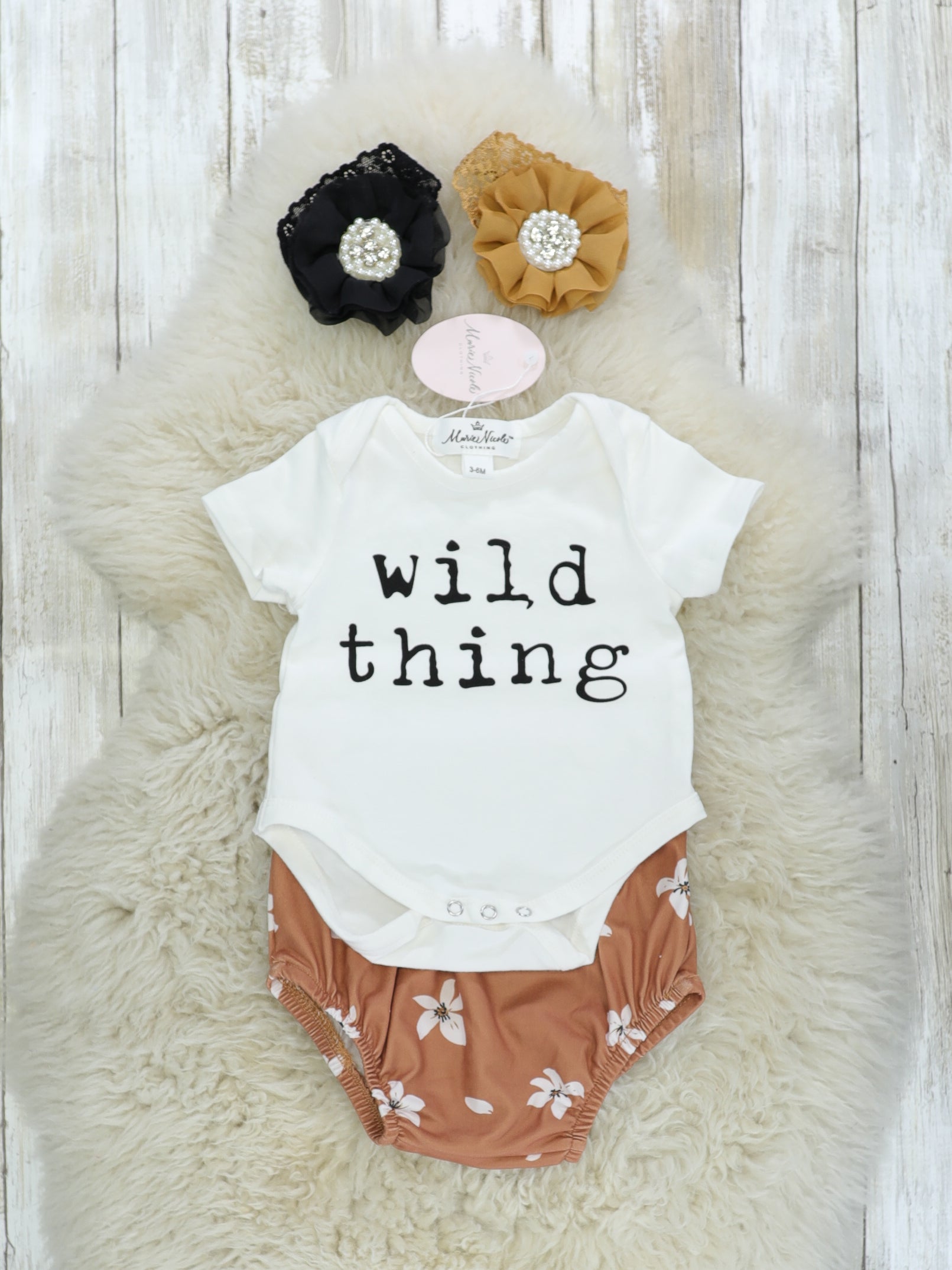Wild Thing Onesie & Bloomers Set - Marie Nicole Clothing