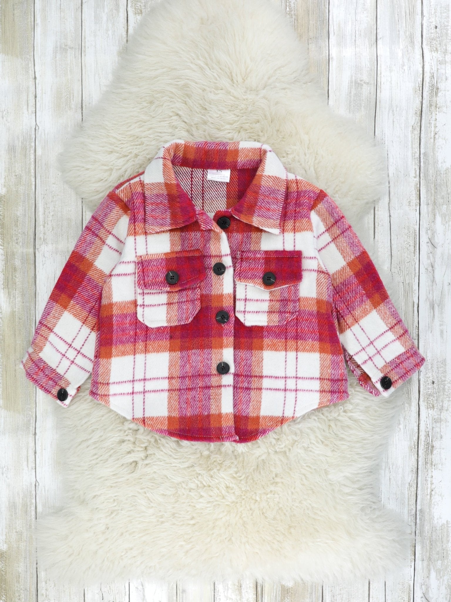 Mom & Me Magenta Plaid Flannel - Marie Nicole Clothing