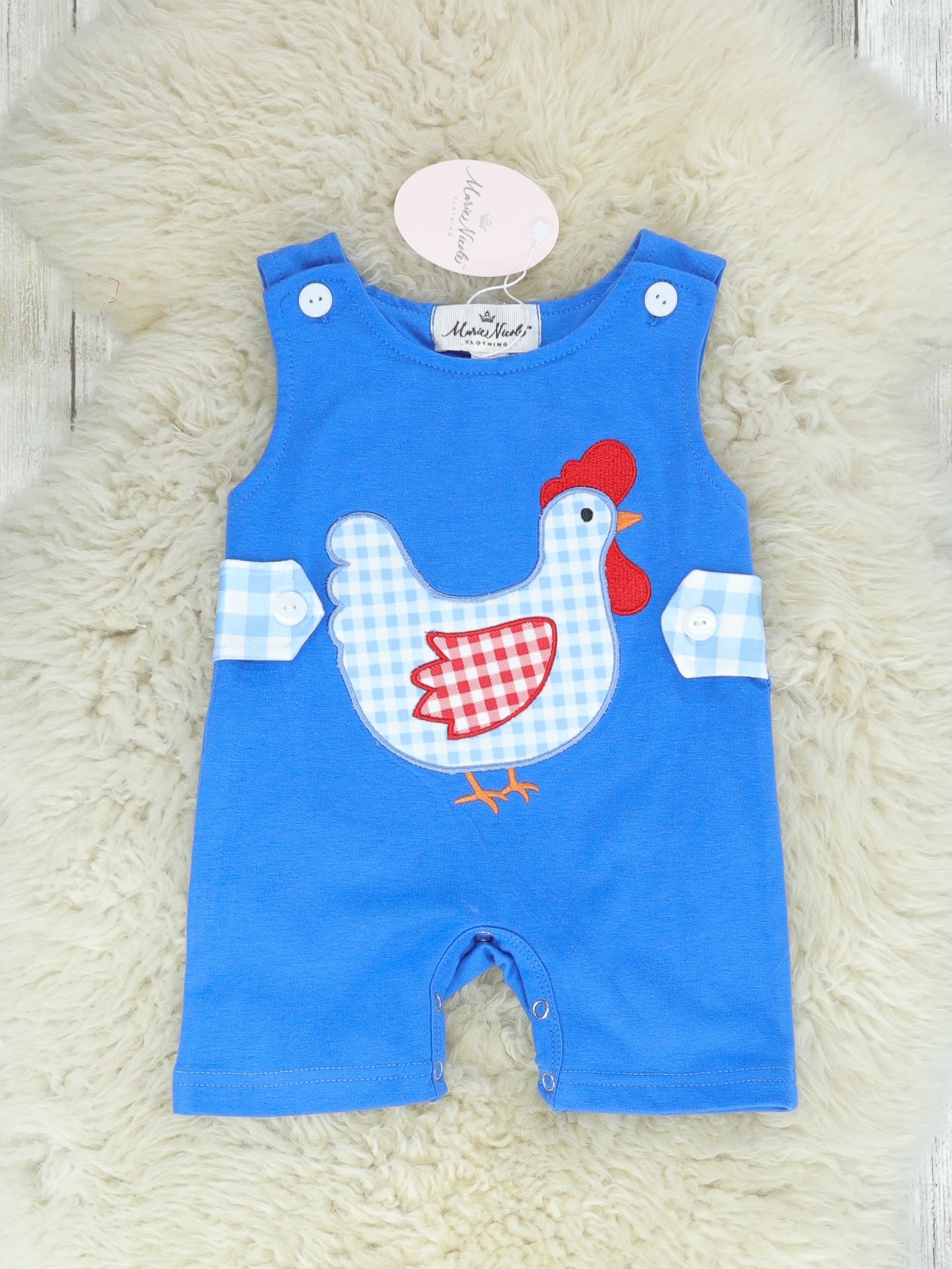Blue Spring Chicken Johnny - Marie Nicole Clothing