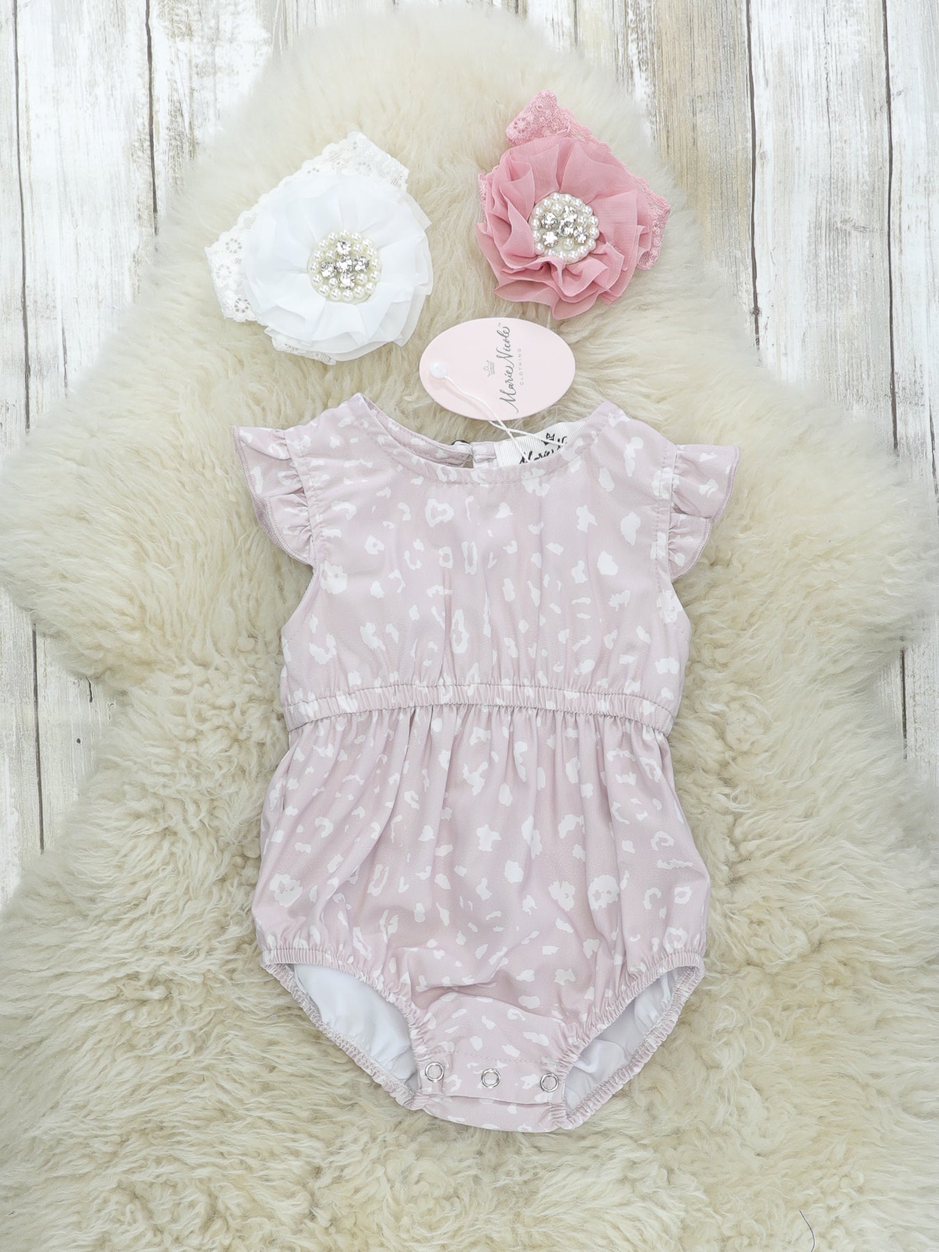 Mom & Me Mauve Animal Print Dress & Romper - Marie Nicole Clothing