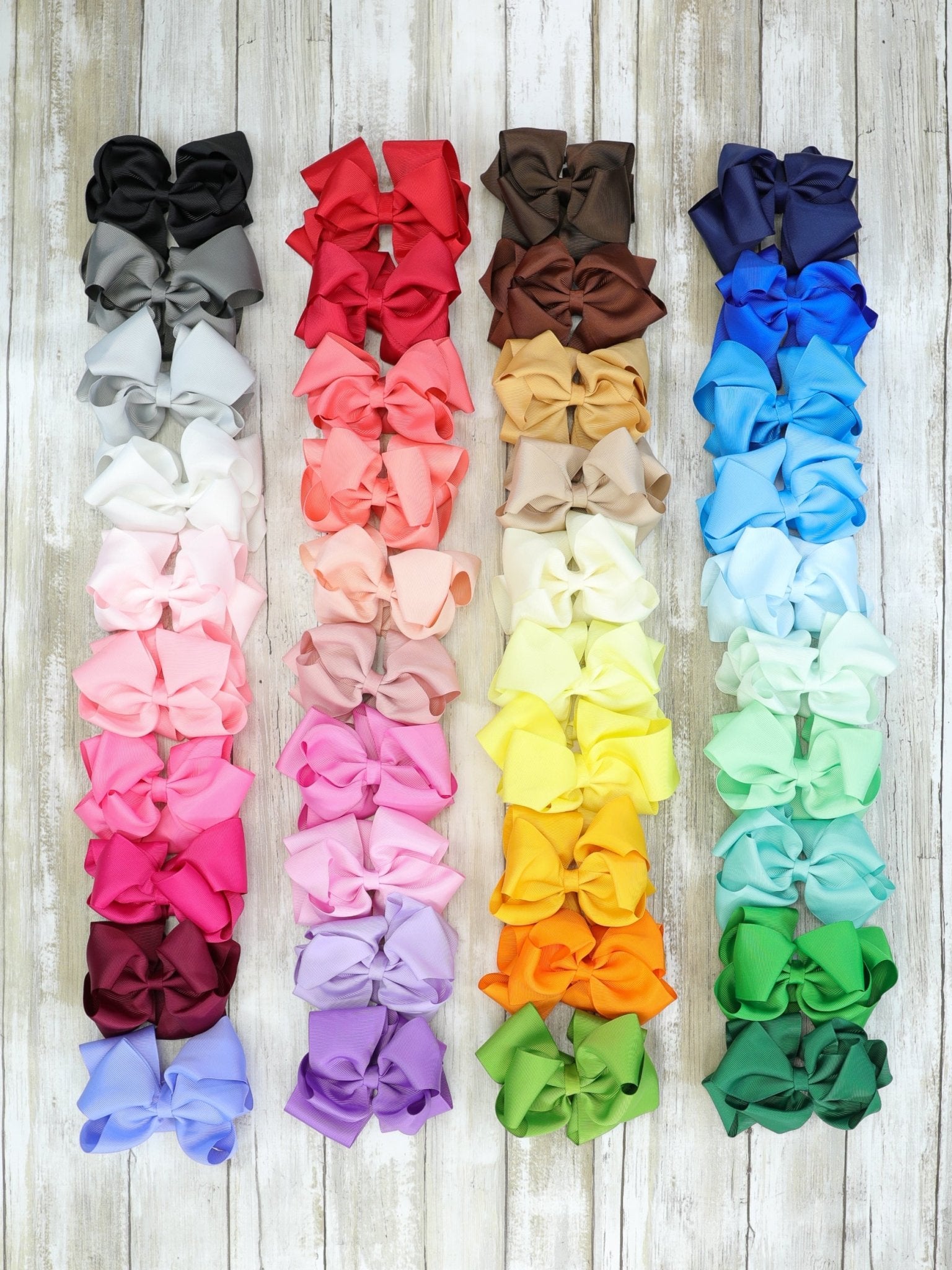 Double Layer Bows 5 Inch - 40 Piece Bundle - Marie Nicole Clothing